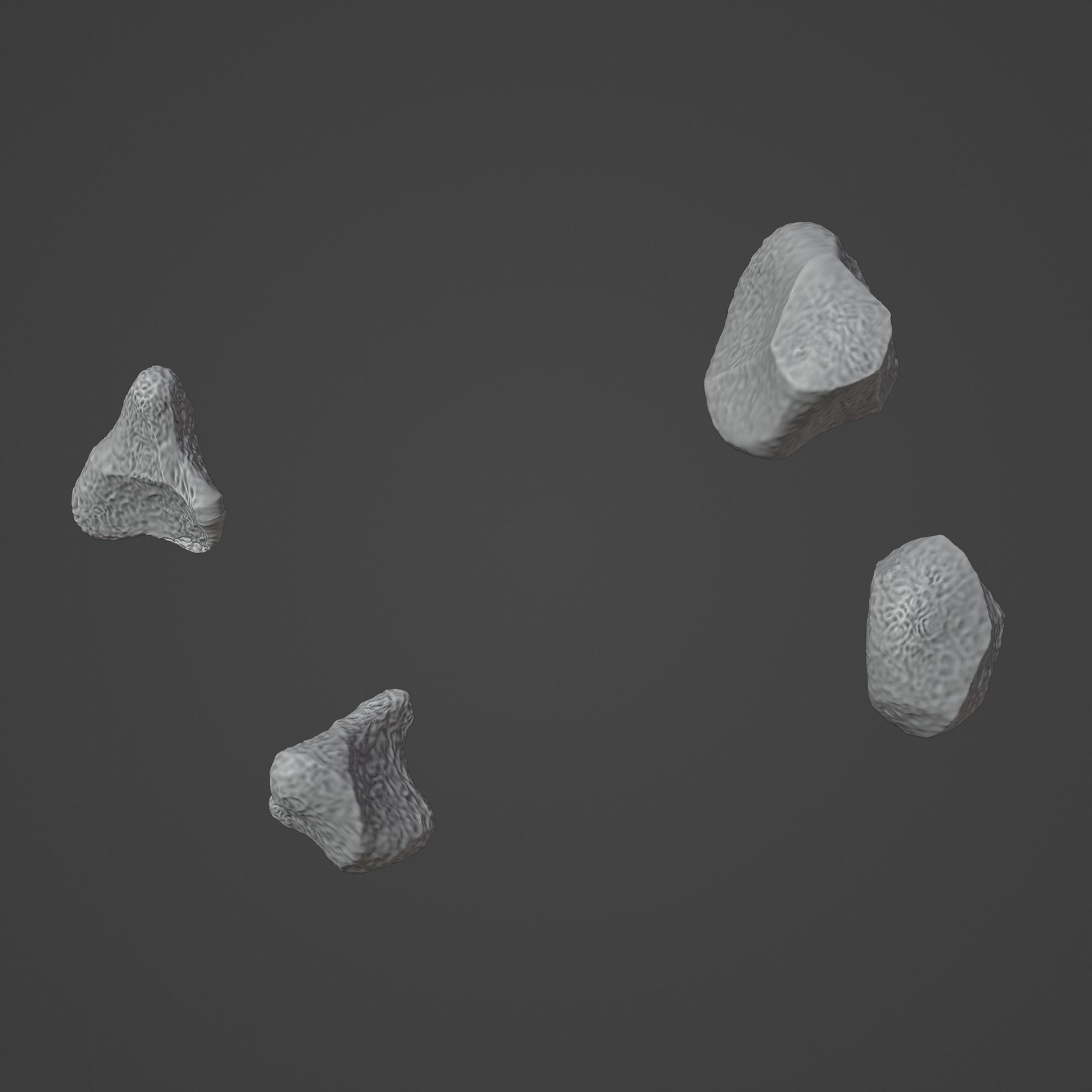 Rock Stone Low-poly 3D model_1
