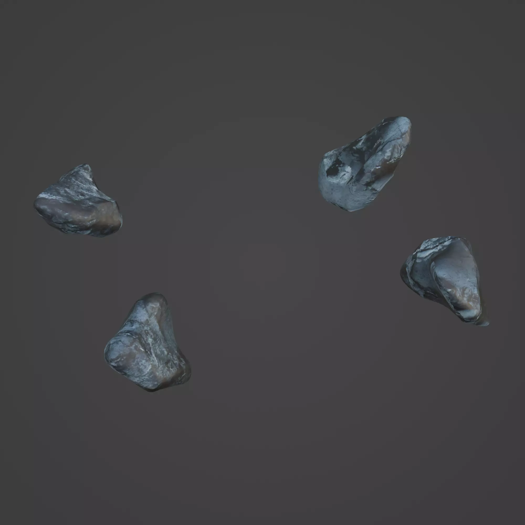 Rock Stone Low-poly 3D model_0