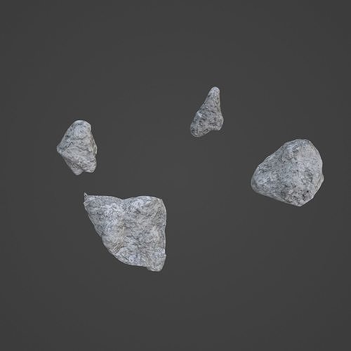 Rock Stone Low-poly 3D model