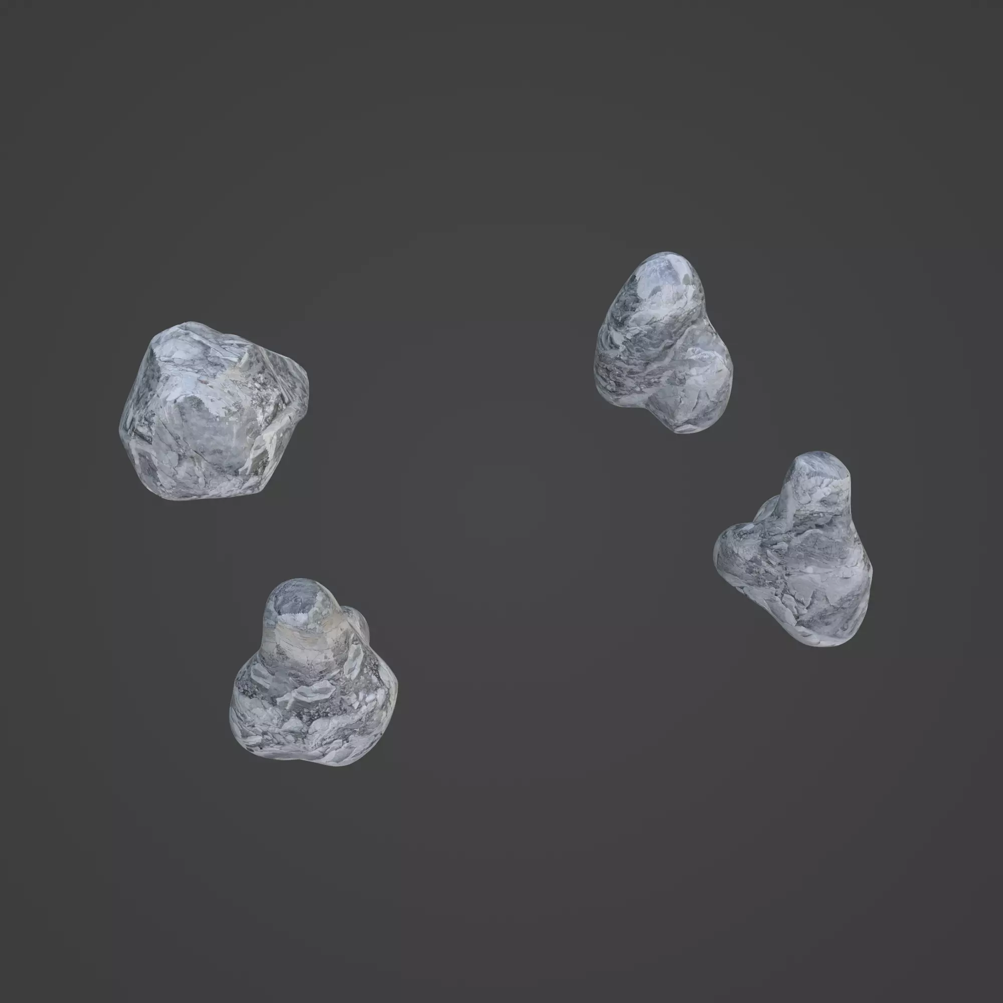 Rock Stone Low-poly 3D model_0