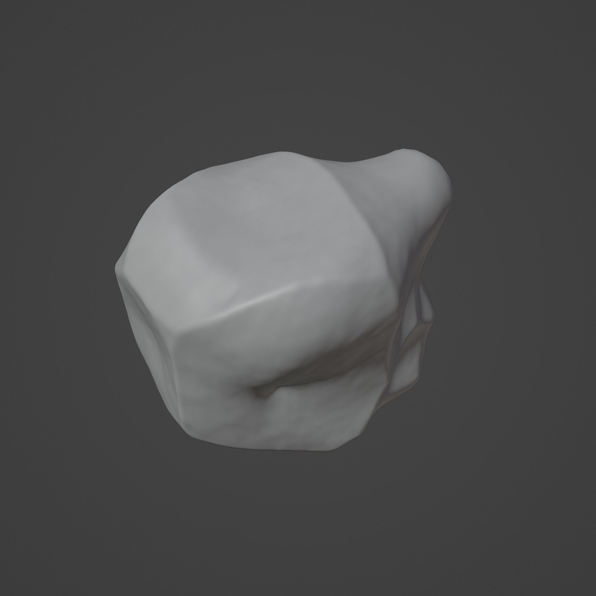 Rock Stone Low-poly 3D model_1