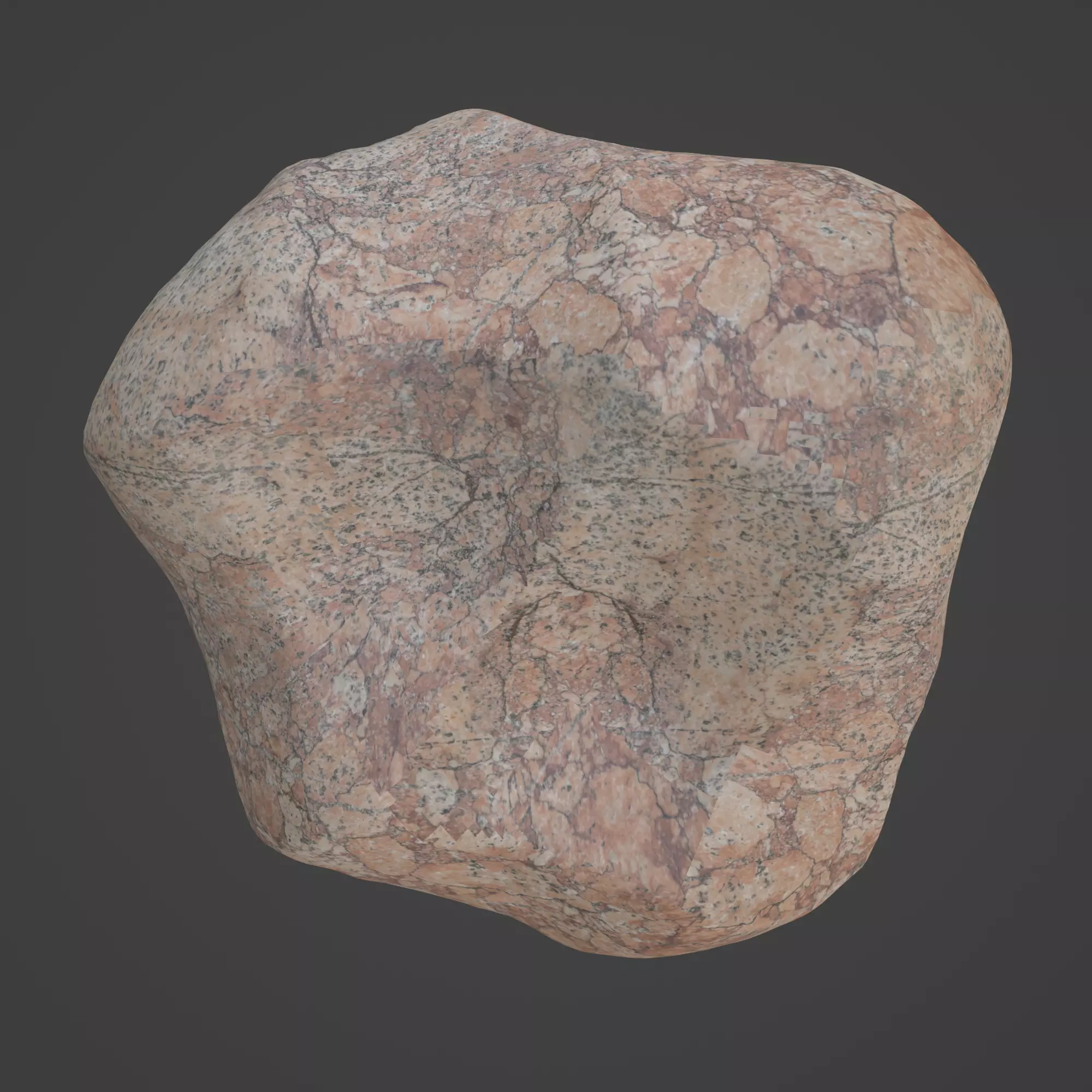 Rock Stone Low-poly 3D model_0