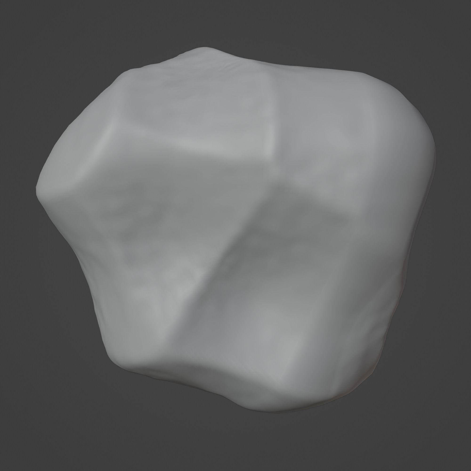 Rock Stone Low-poly 3D model_1