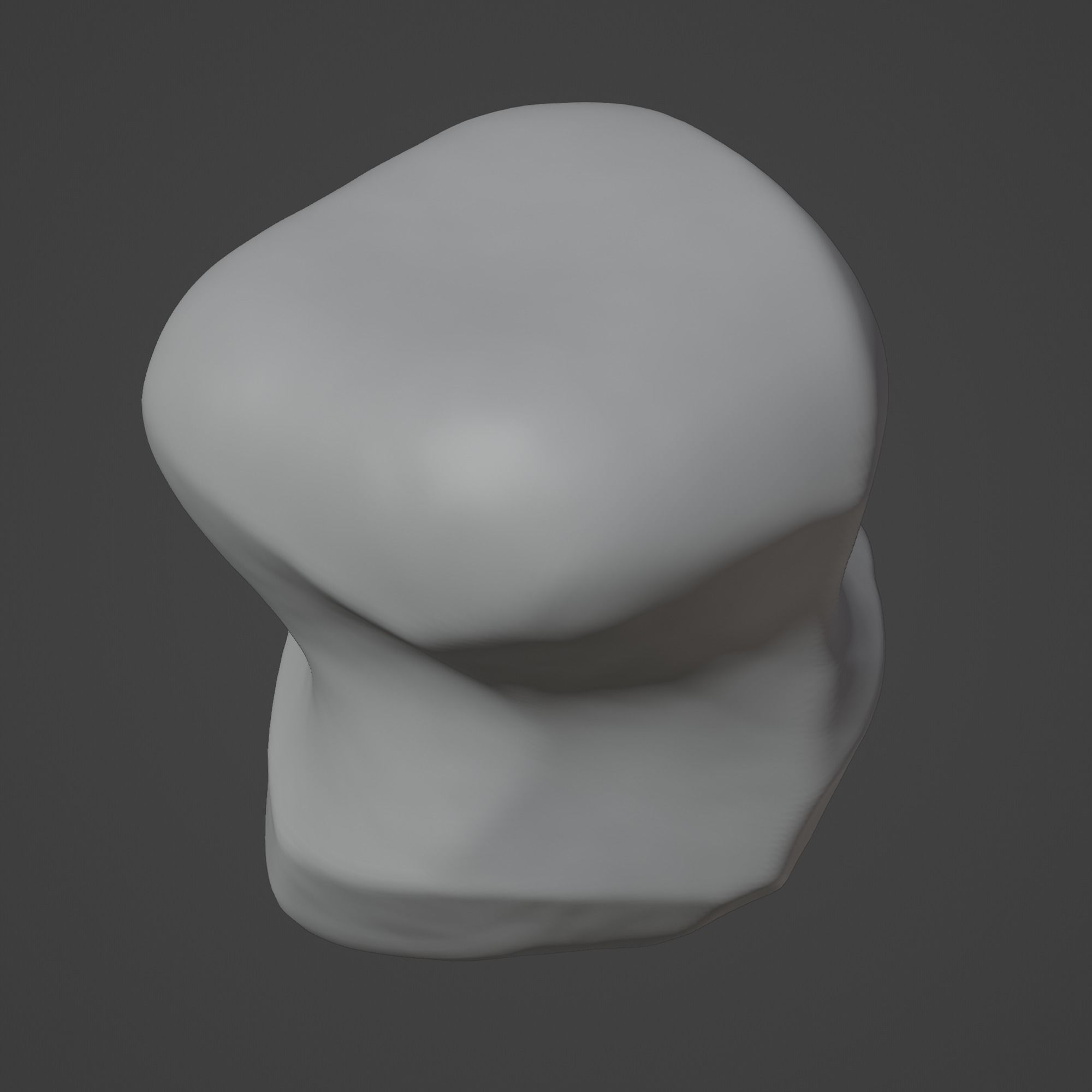 Rock Stone Low-poly 3D model_1