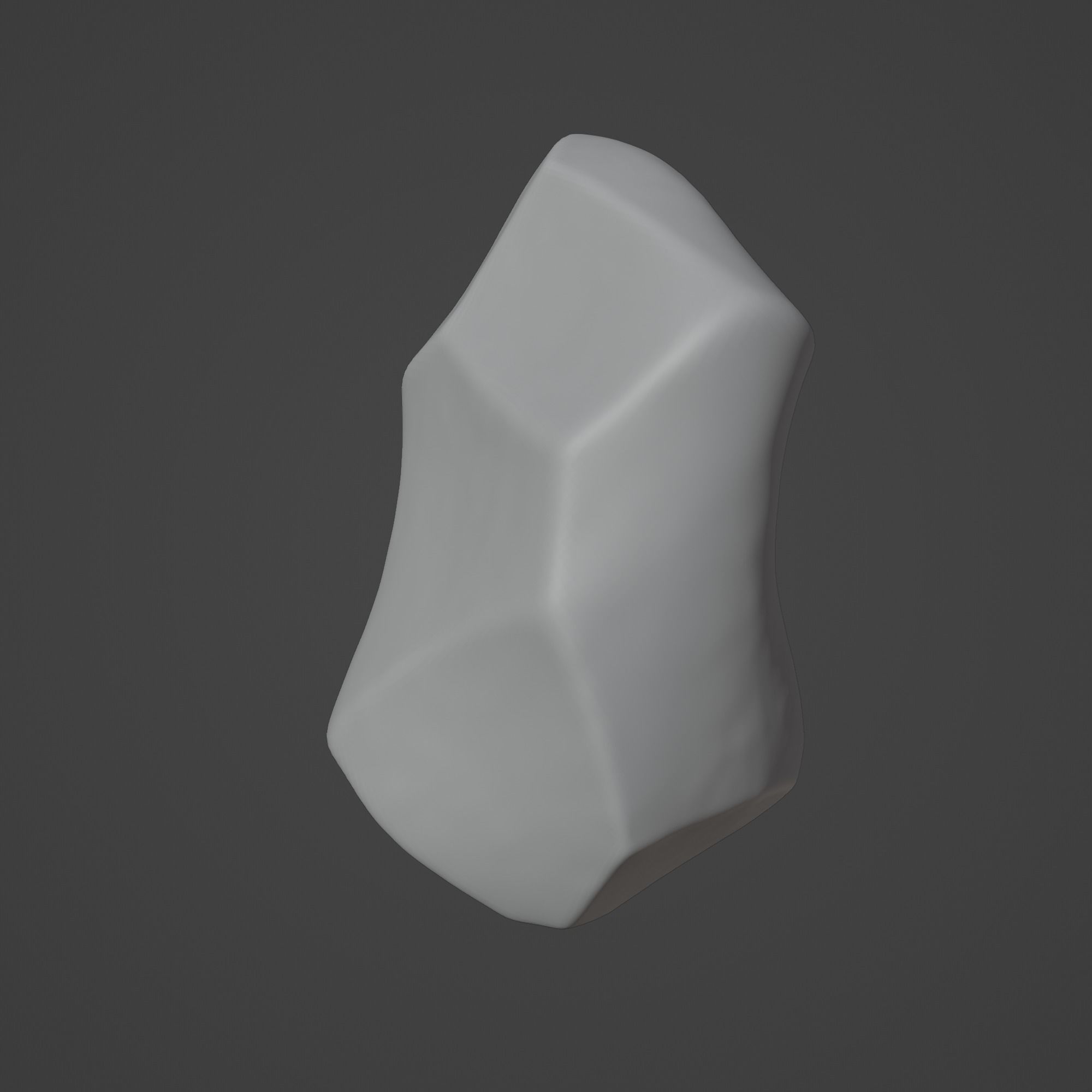 Rock Stone Low-poly 3D model_1