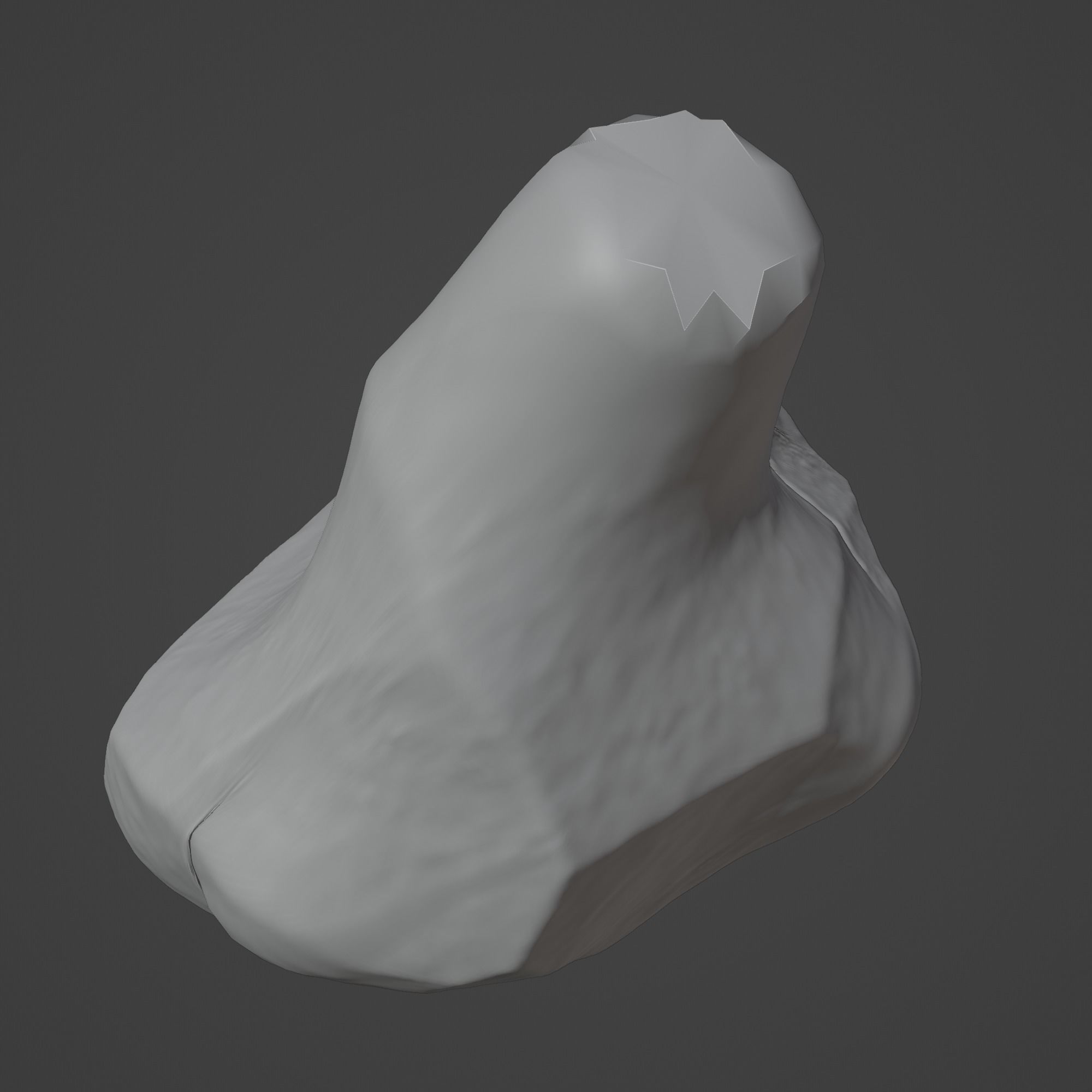 Rock Stone Low-poly 3D model_1