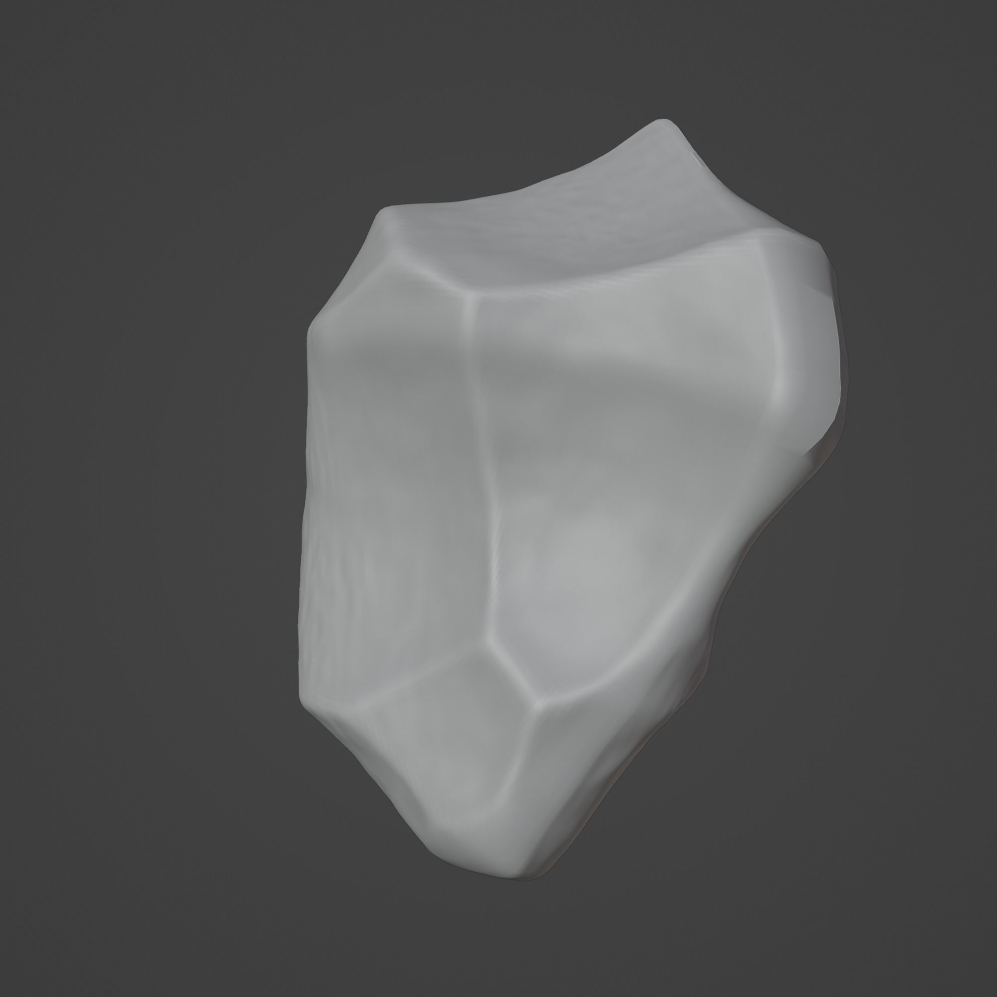 Rock Stone Low-poly 3D model_1