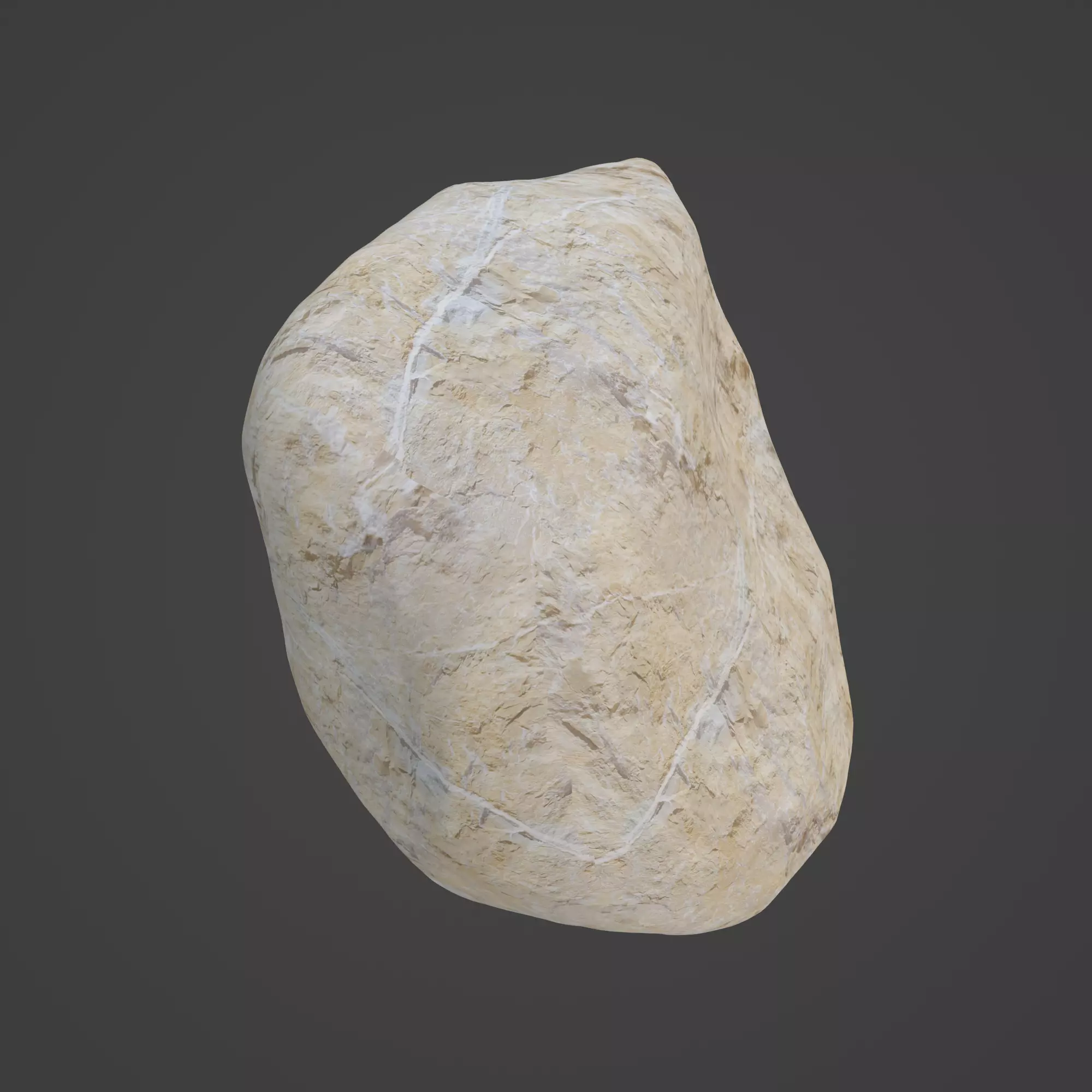 Rock Stone Low-poly 3D model_0