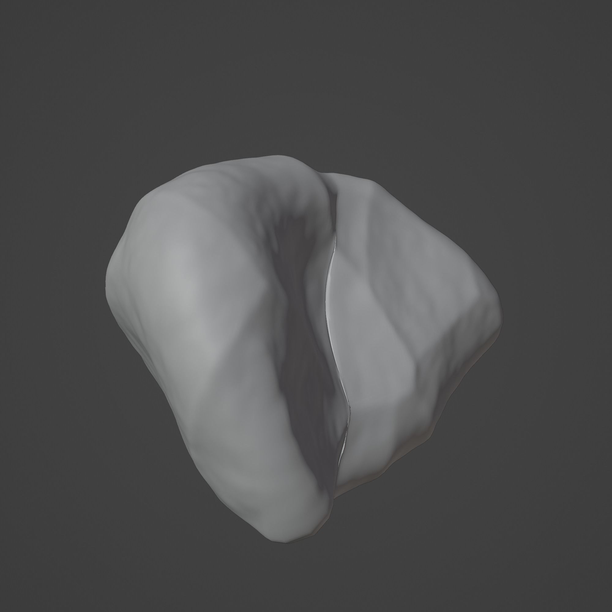 Rock Stone Low-poly 3D model_1