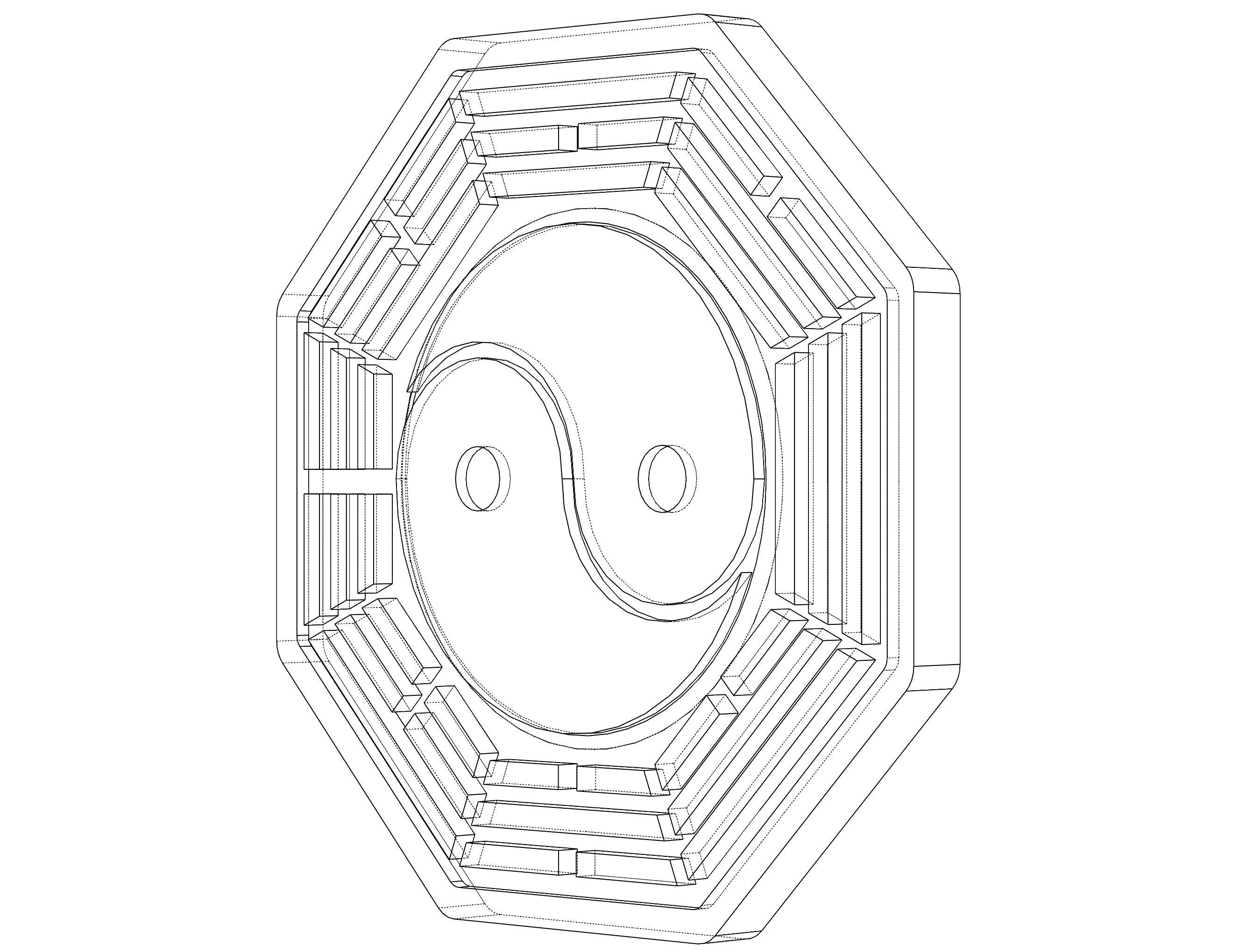 Chinese Taiji and Bagua 3D print model_27