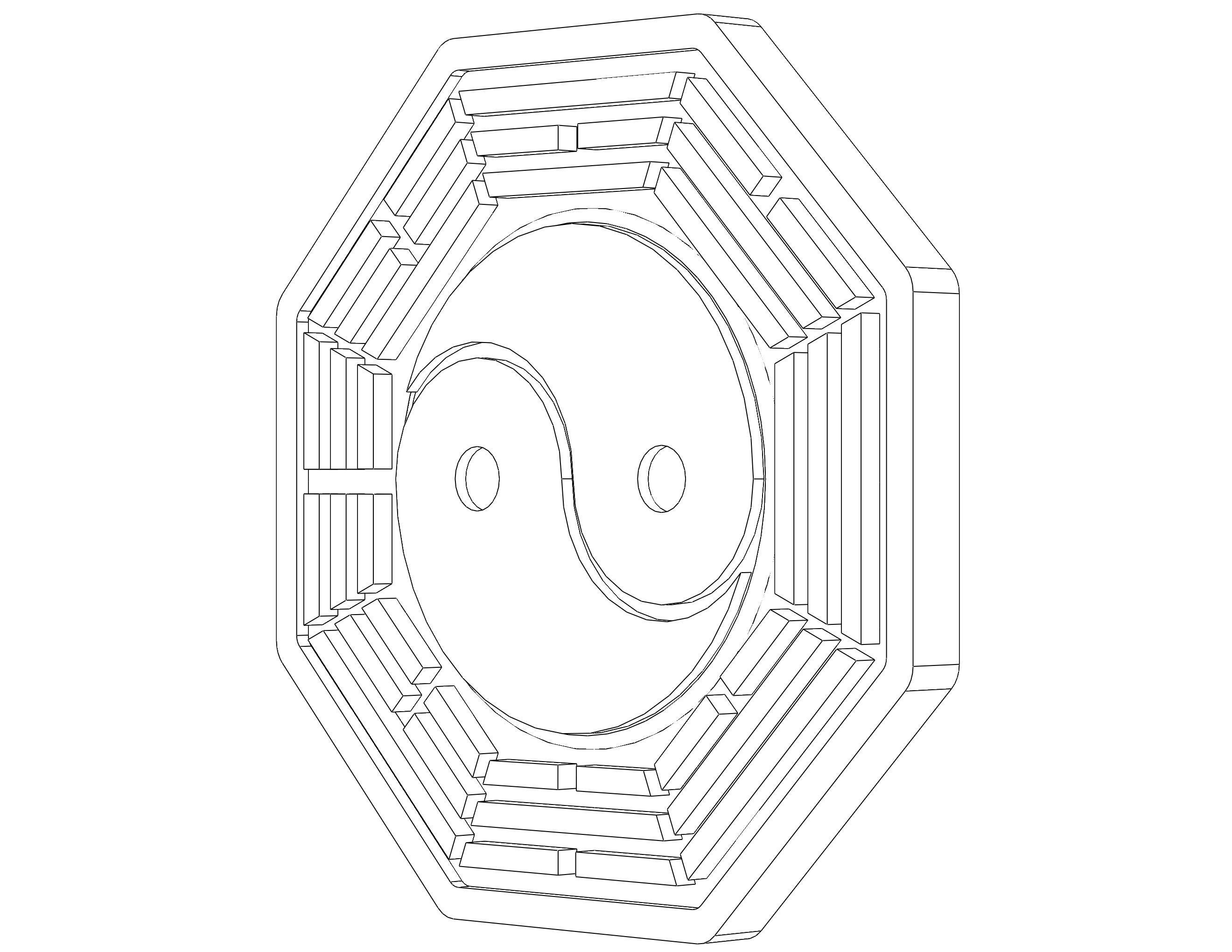 Chinese Taiji and Bagua 3D print model_26