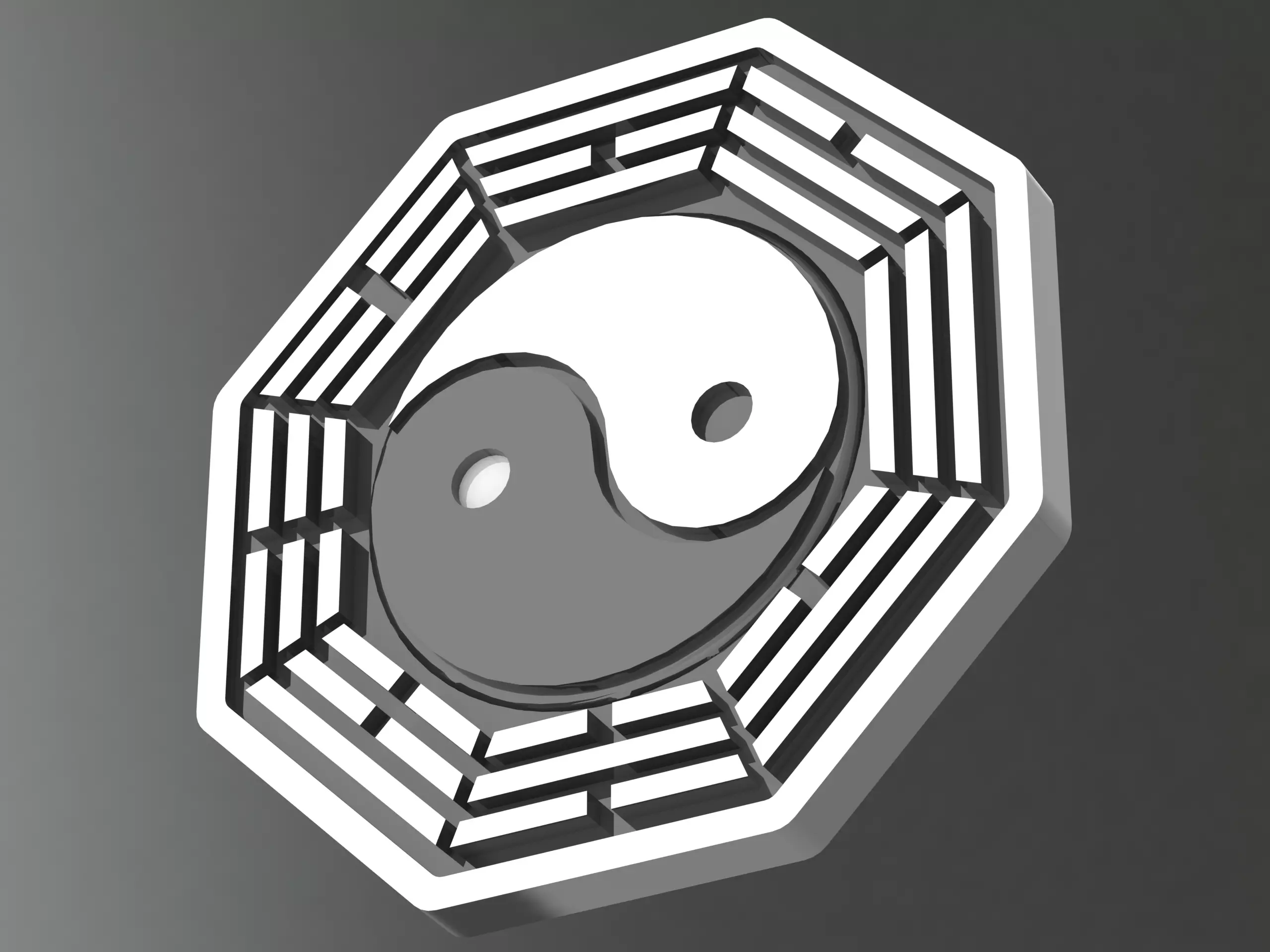 Chinese Taiji and Bagua 3D print model_0