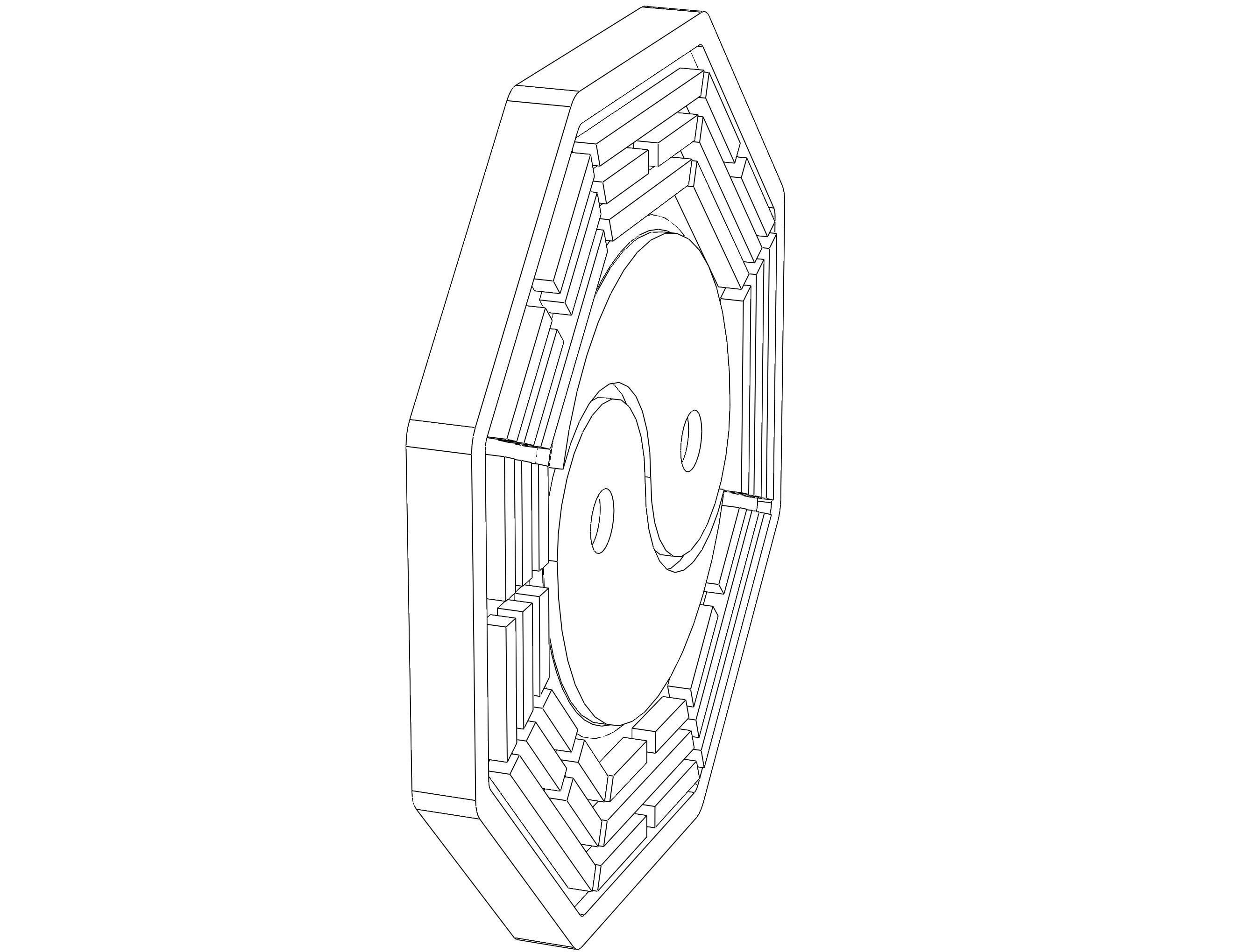 Chinese Taiji and Bagua 3D print model_2