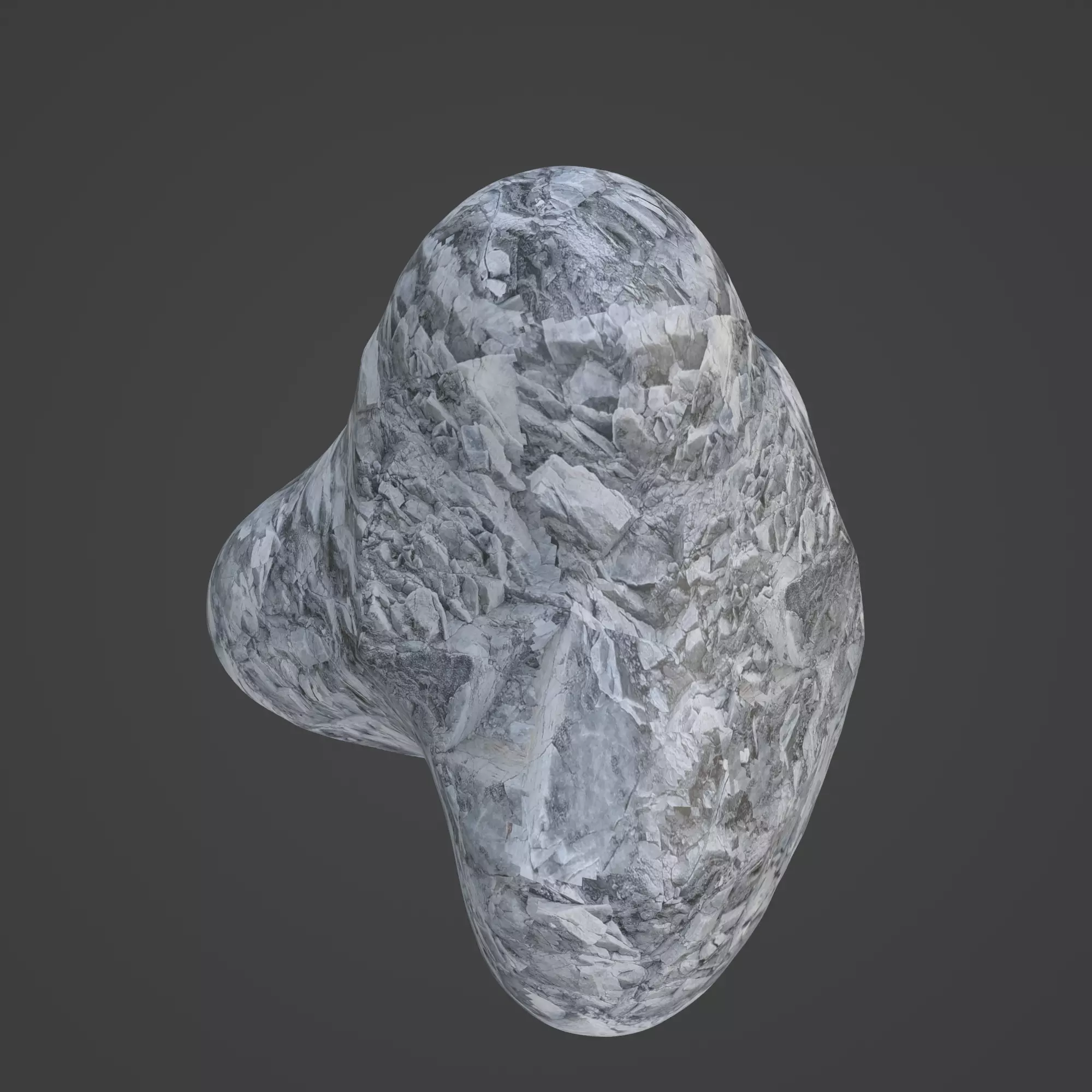 Rock Stone Low-poly 3D model_0