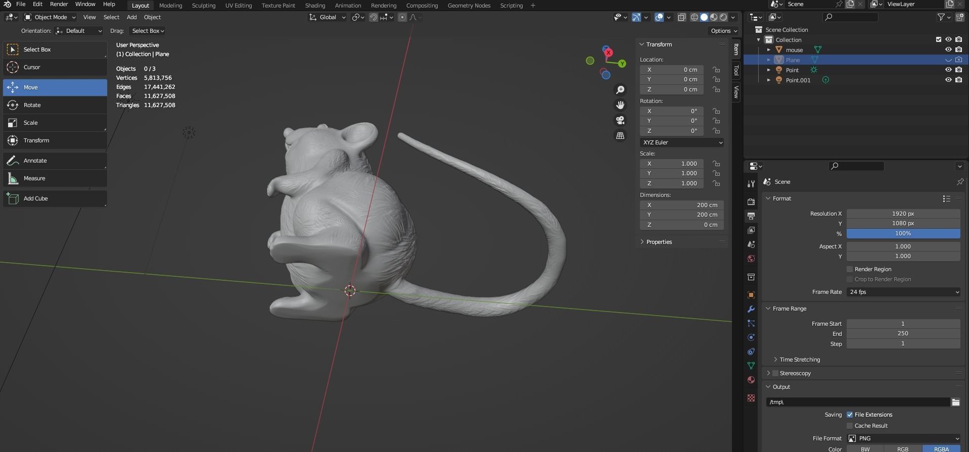 Mouse rat 3D print model 3D model 3D printable | CGTrader