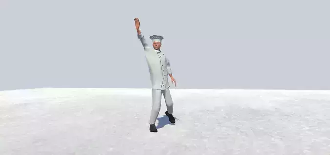 Chef Avatar Rigged Low-poly 3D model