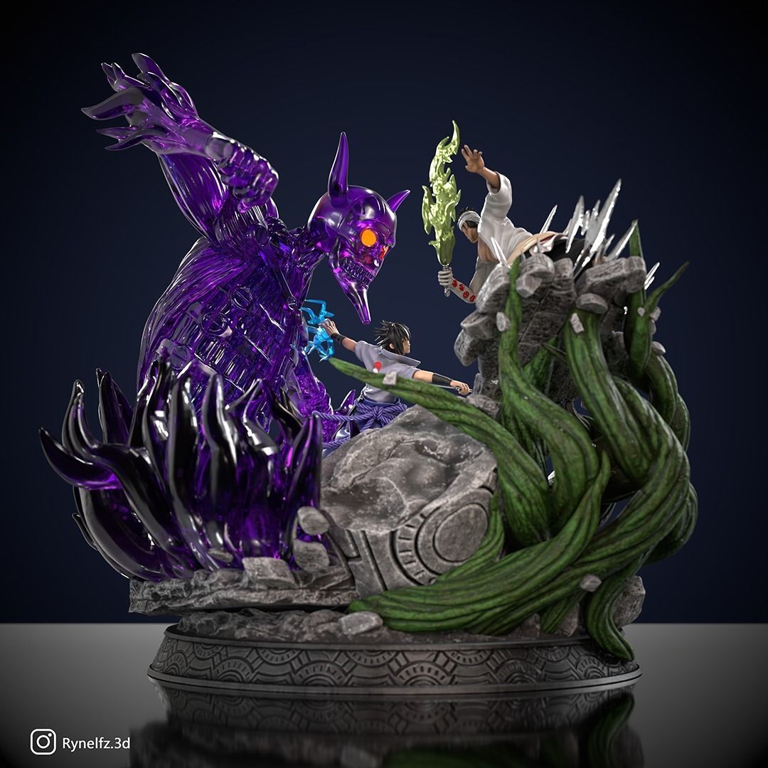 Sasuke vs Danzo Izanagi 3D print model 3D print model_4