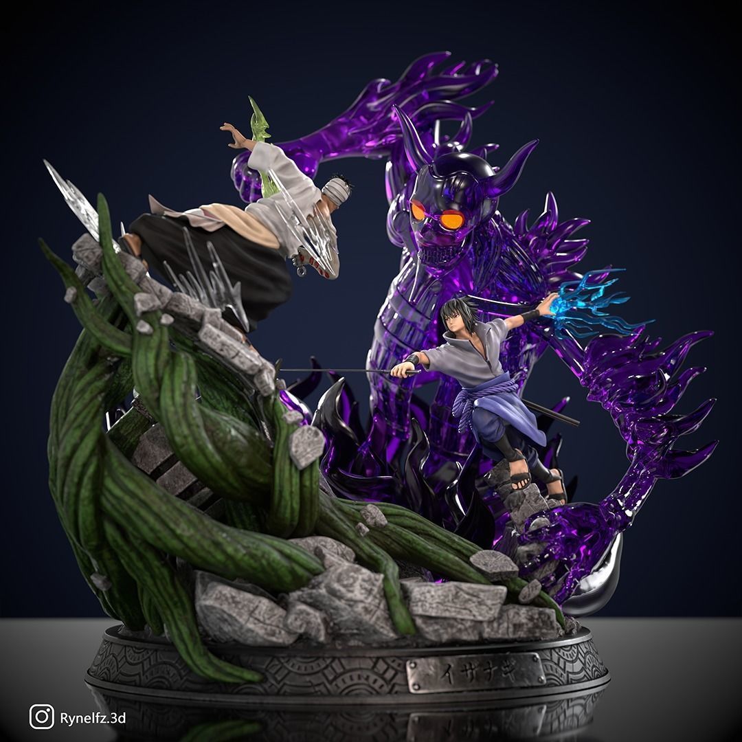 Sasuke vs Danzo Izanagi 3D print model 3D print model_1