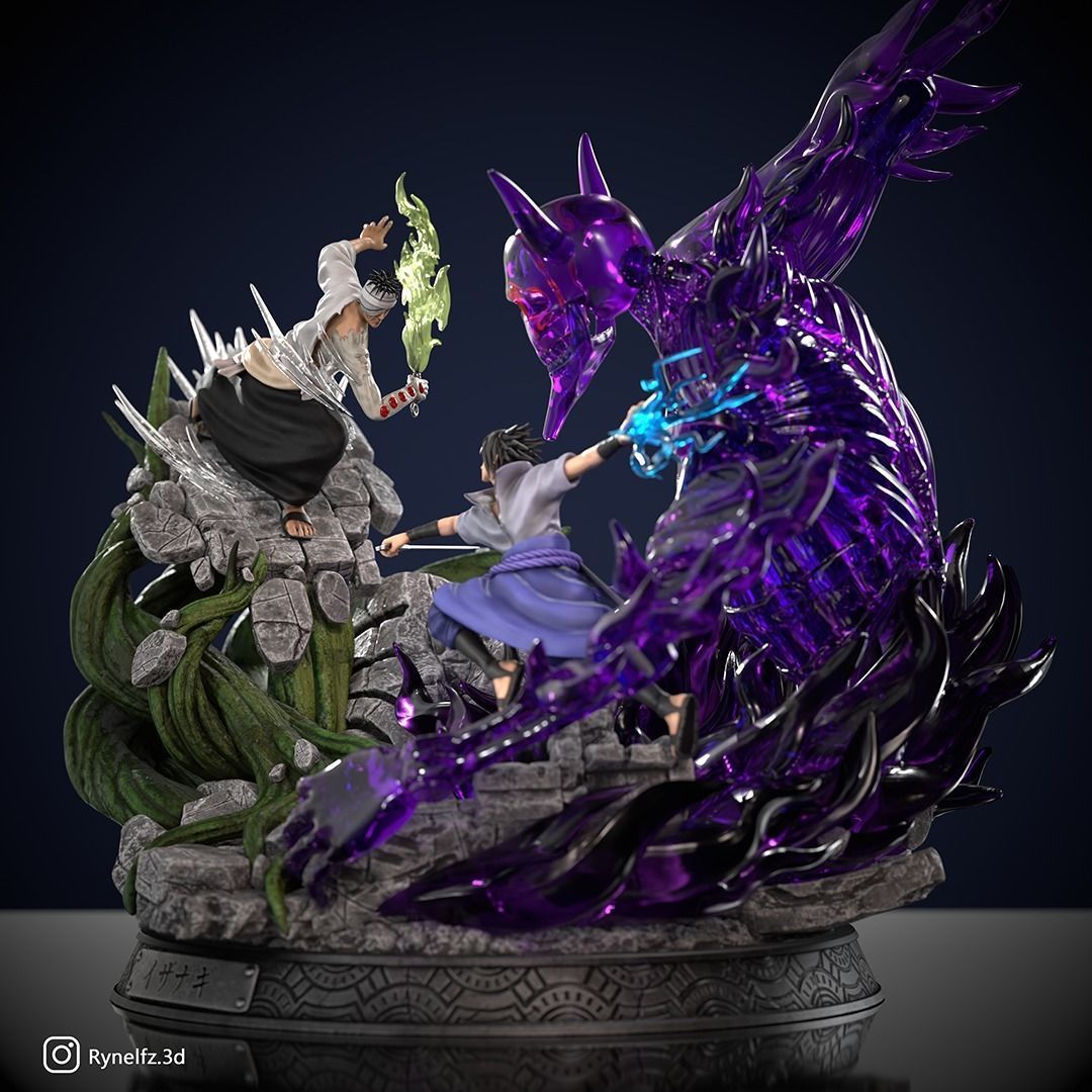 Sasuke vs Danzo Izanagi 3D print model 3D print model_2