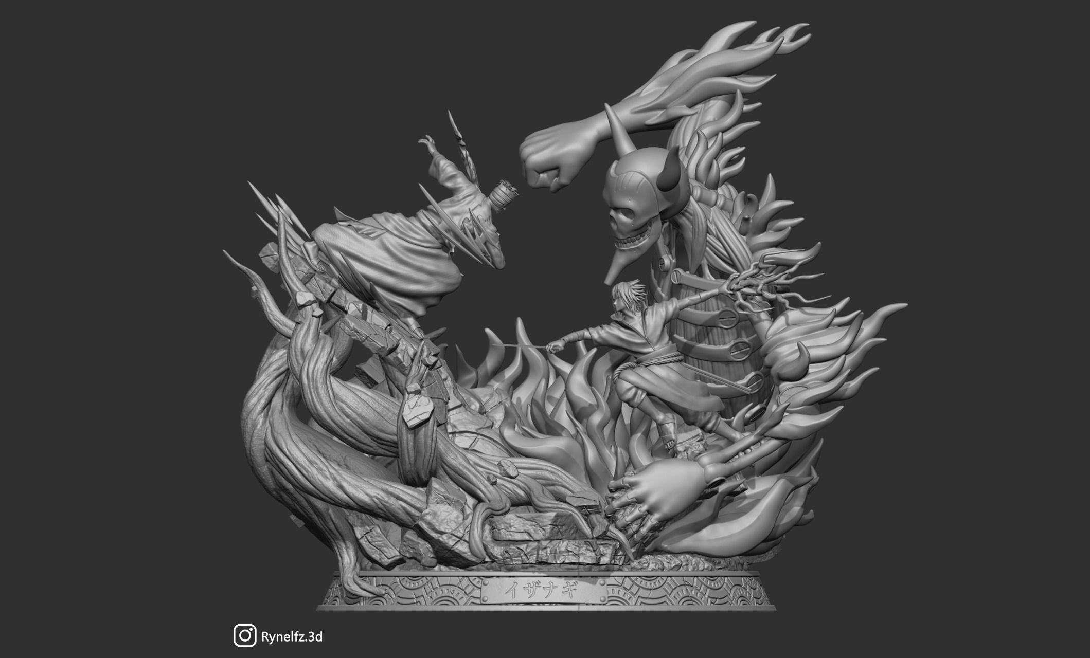 Sasuke vs Danzo Izanagi 3D print model 3D print model_9