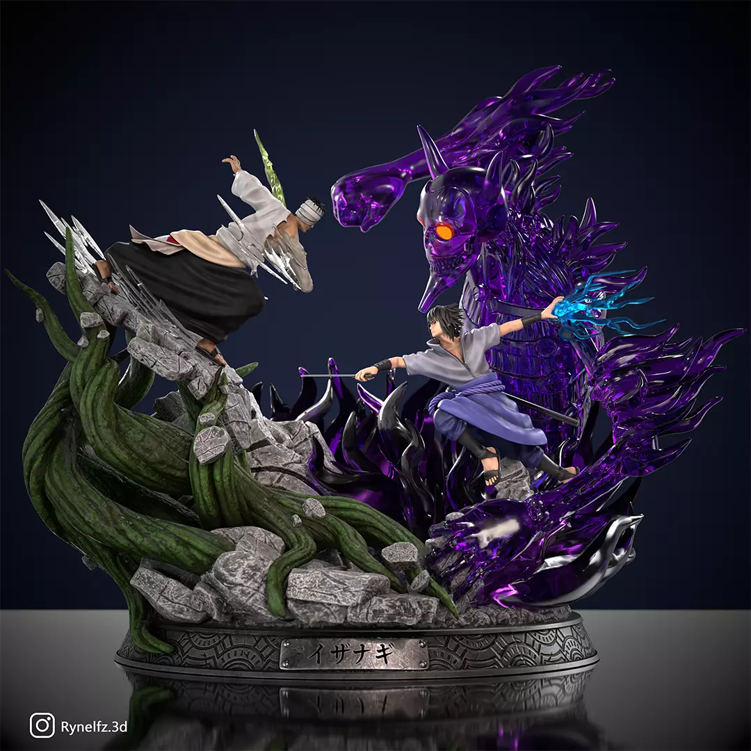 Sasuke vs Danzo Izanagi 3D print model 3D print model_0
