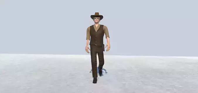 Cow boy Avatar Rigged  Low-poly 3D model