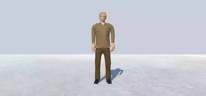 Driver Avatar Rigged  Low-poly 3D model