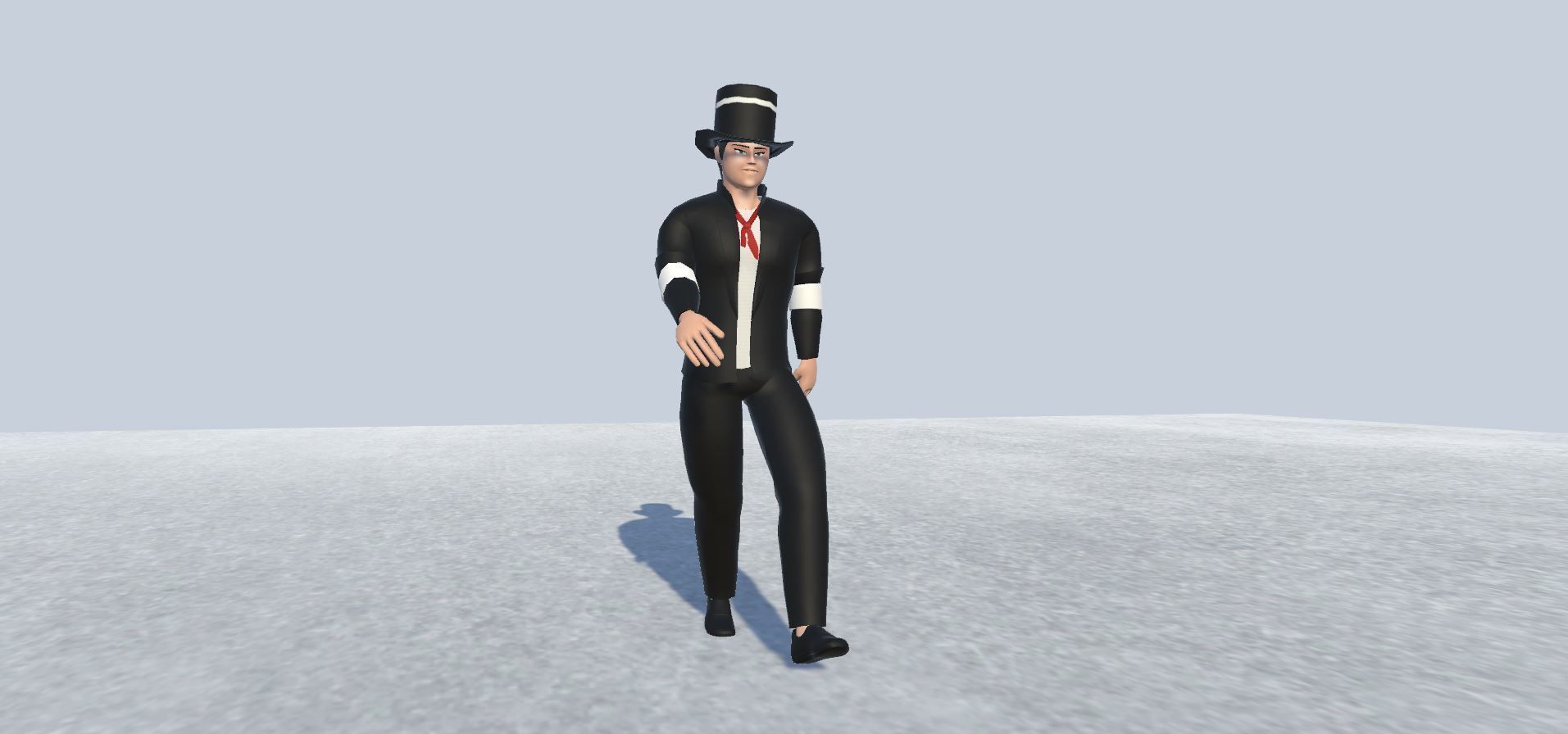 Magician Avatar Rigged Low-poly 3D model_3