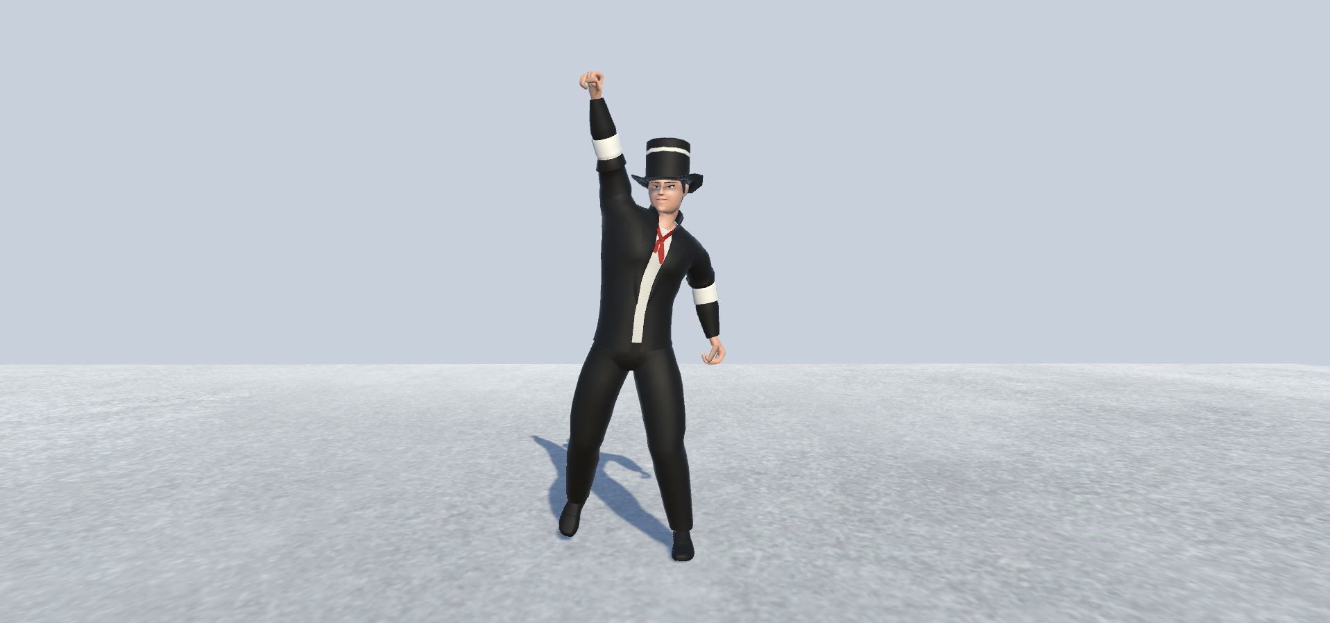 Magician Avatar Rigged Low-poly 3D model_8