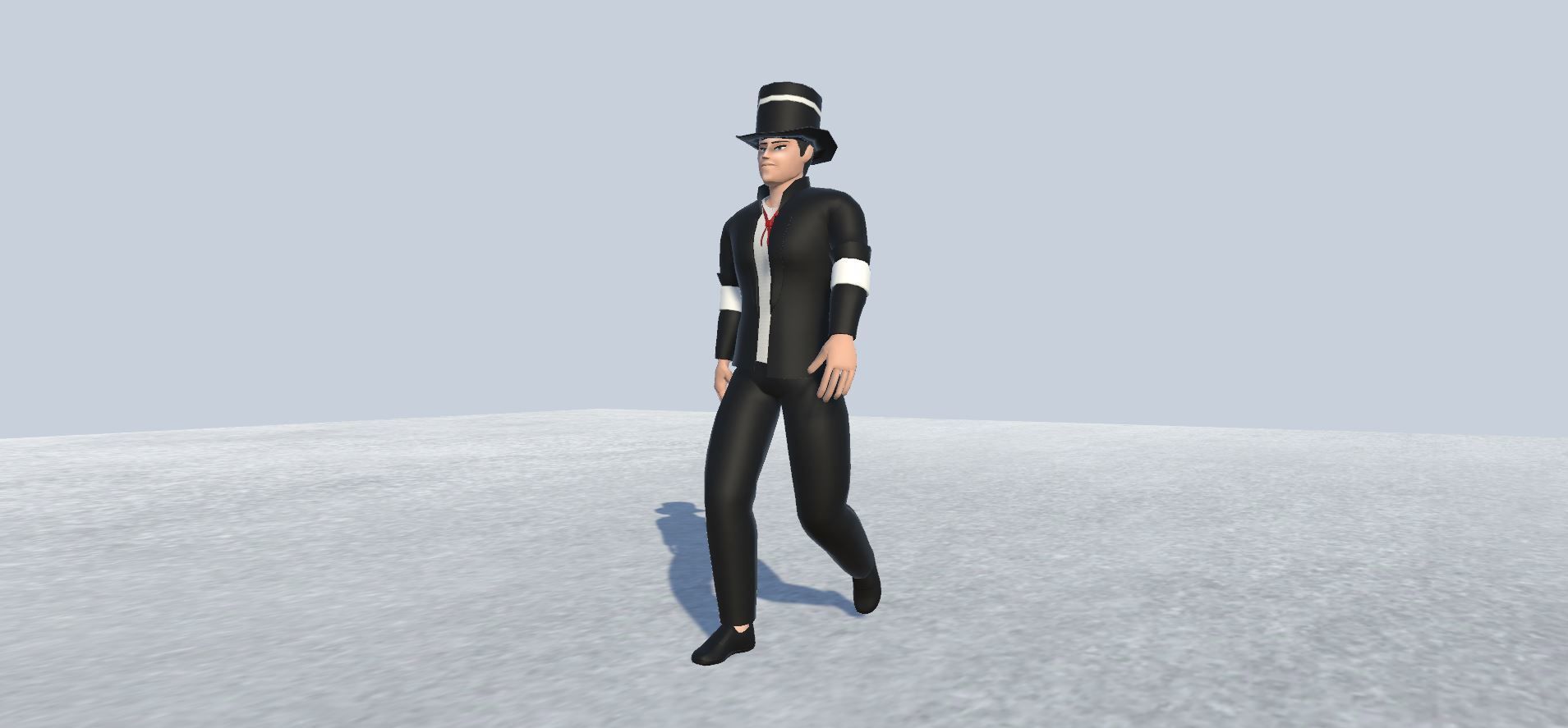 Magician Avatar Rigged Low-poly 3D model_10