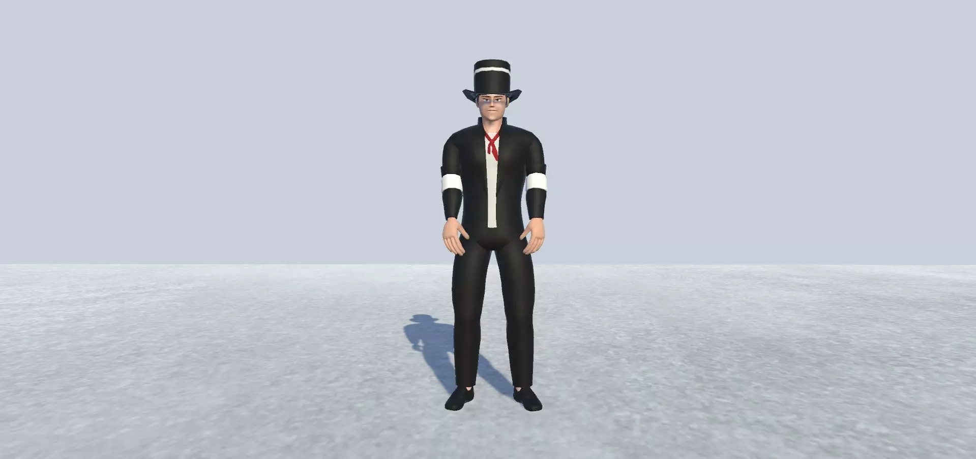 Magician Avatar Rigged Low-poly 3D model_0