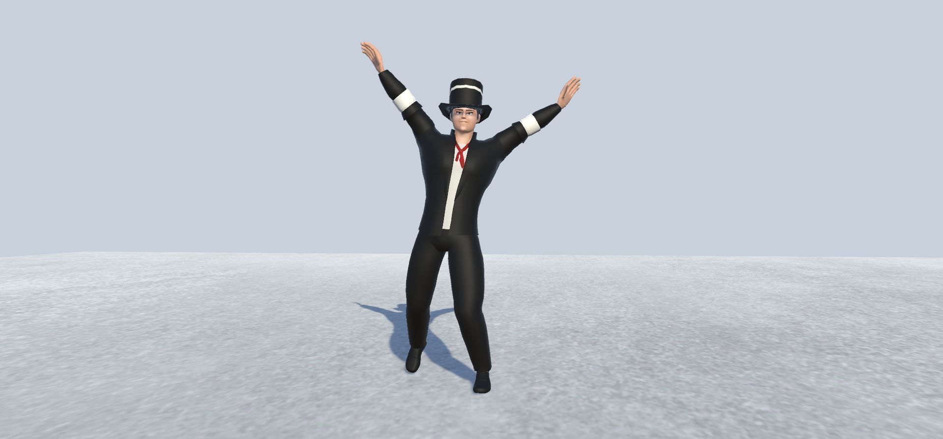 Magician Avatar Rigged Low-poly 3D model_7