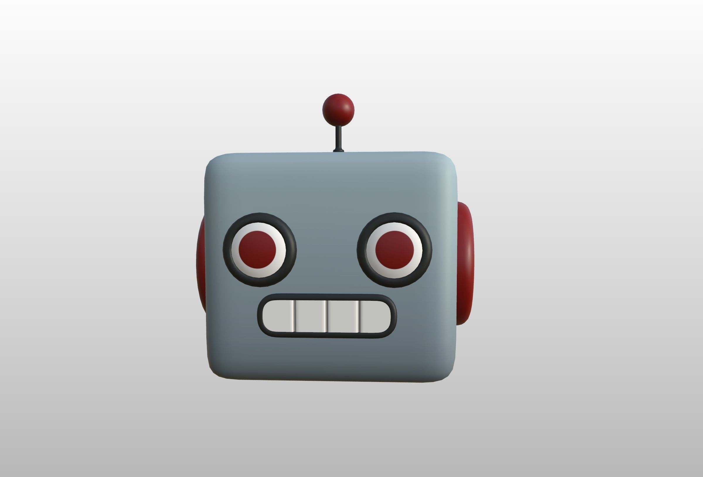 Prop266 Robot Head 3D model_11