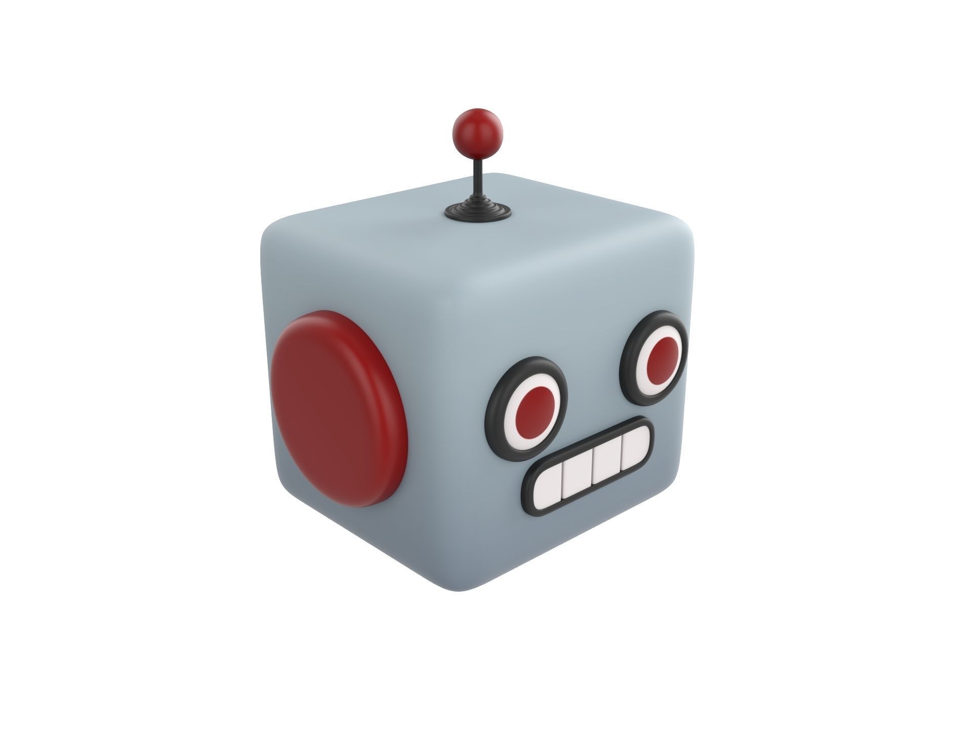 Prop266 Robot Head 3D model_2