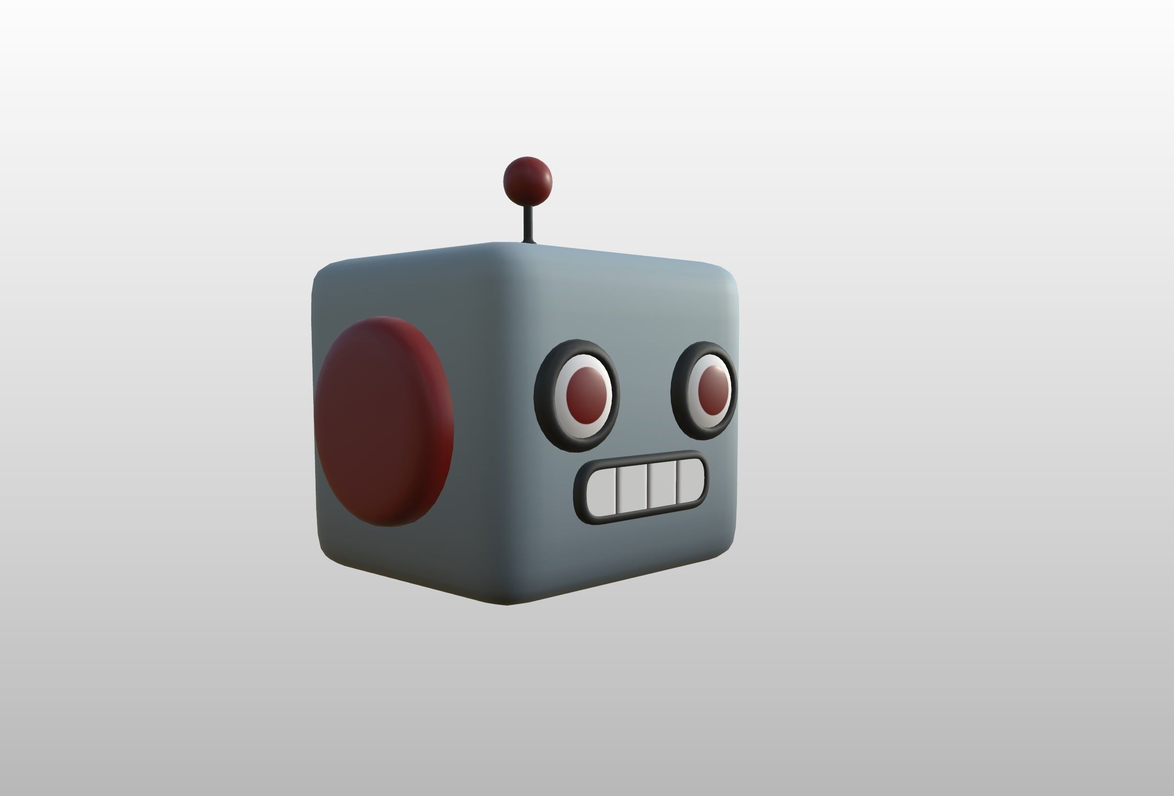 Prop266 Robot Head 3D model_12