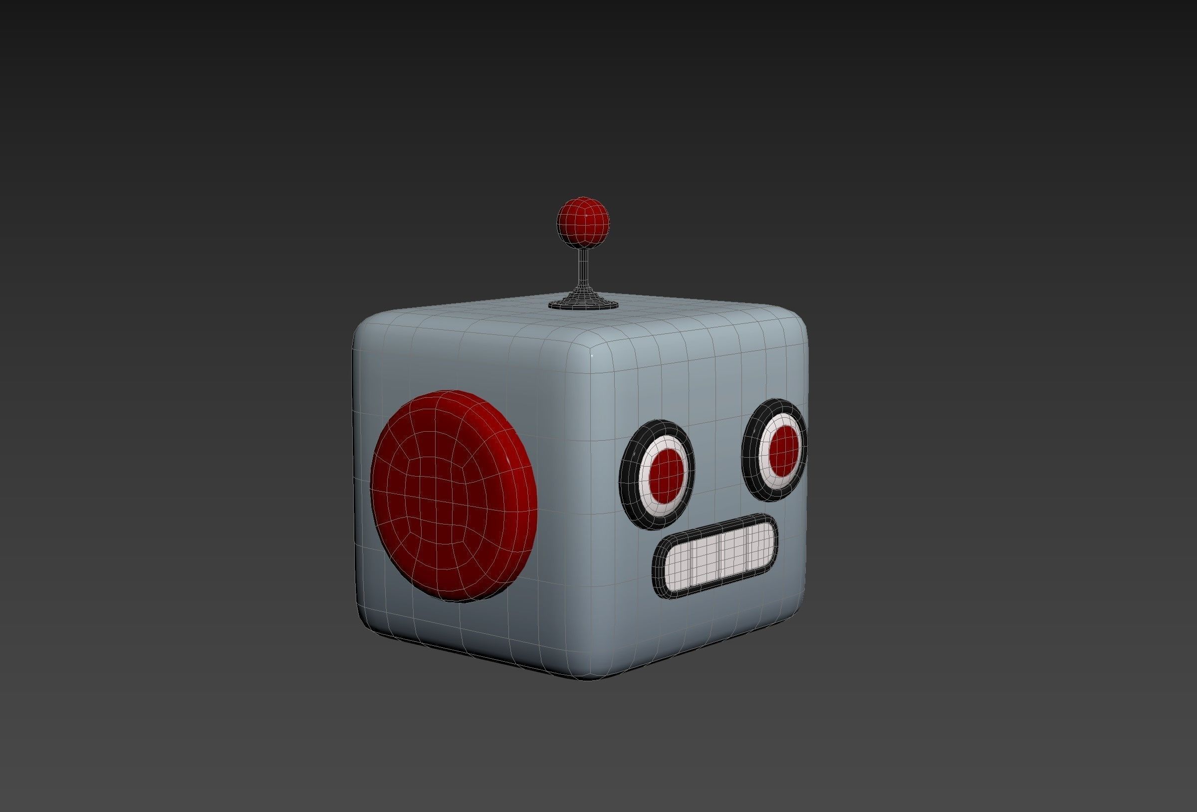 Prop266 Robot Head 3D model_27