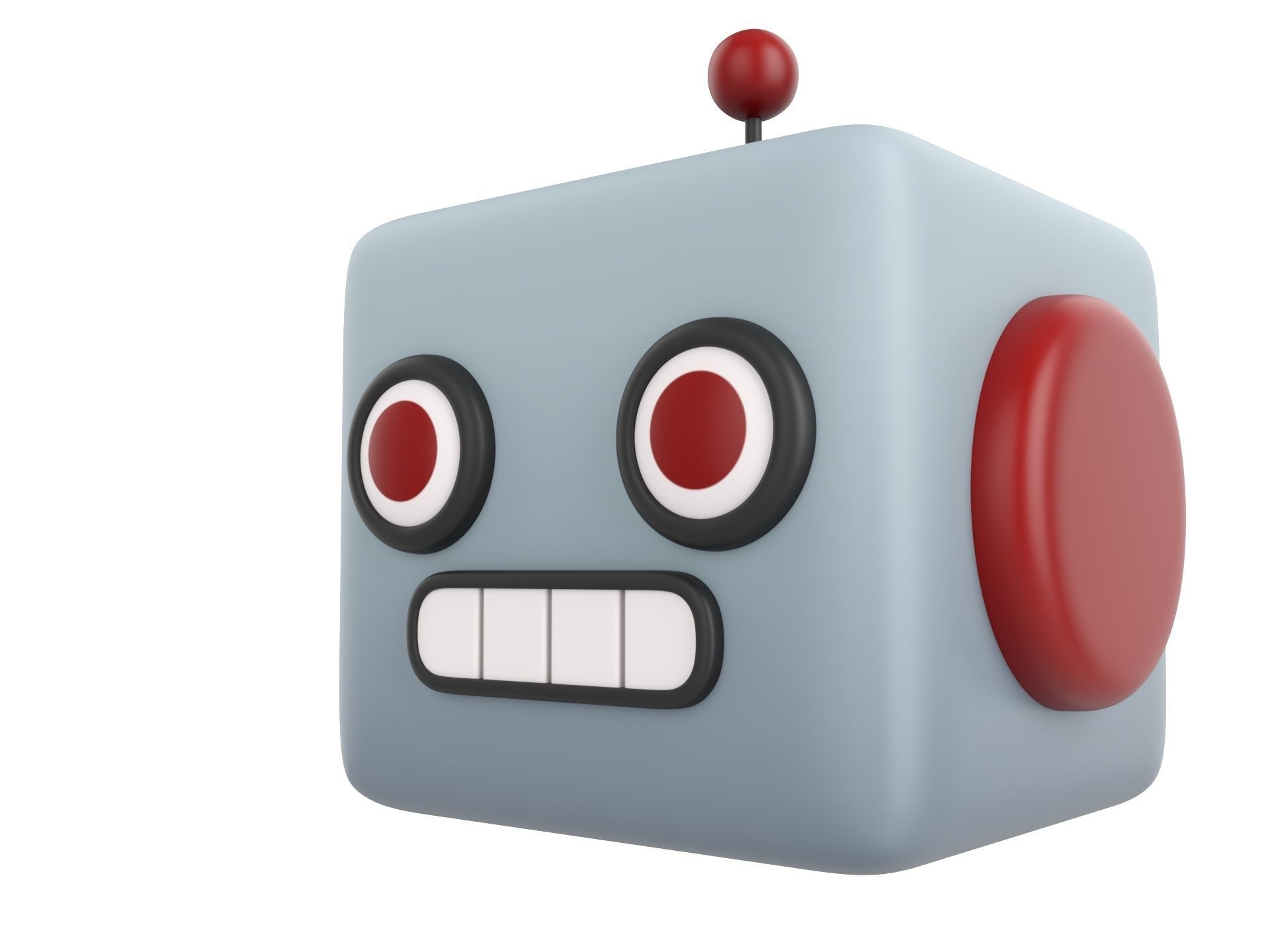 Prop266 Robot Head 3D model_8