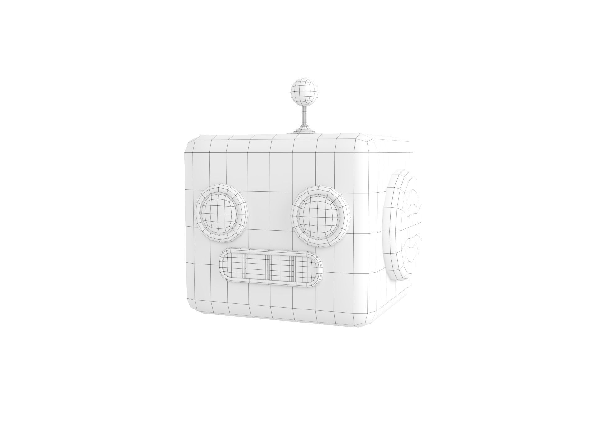 Prop266 Robot Head 3D model_36