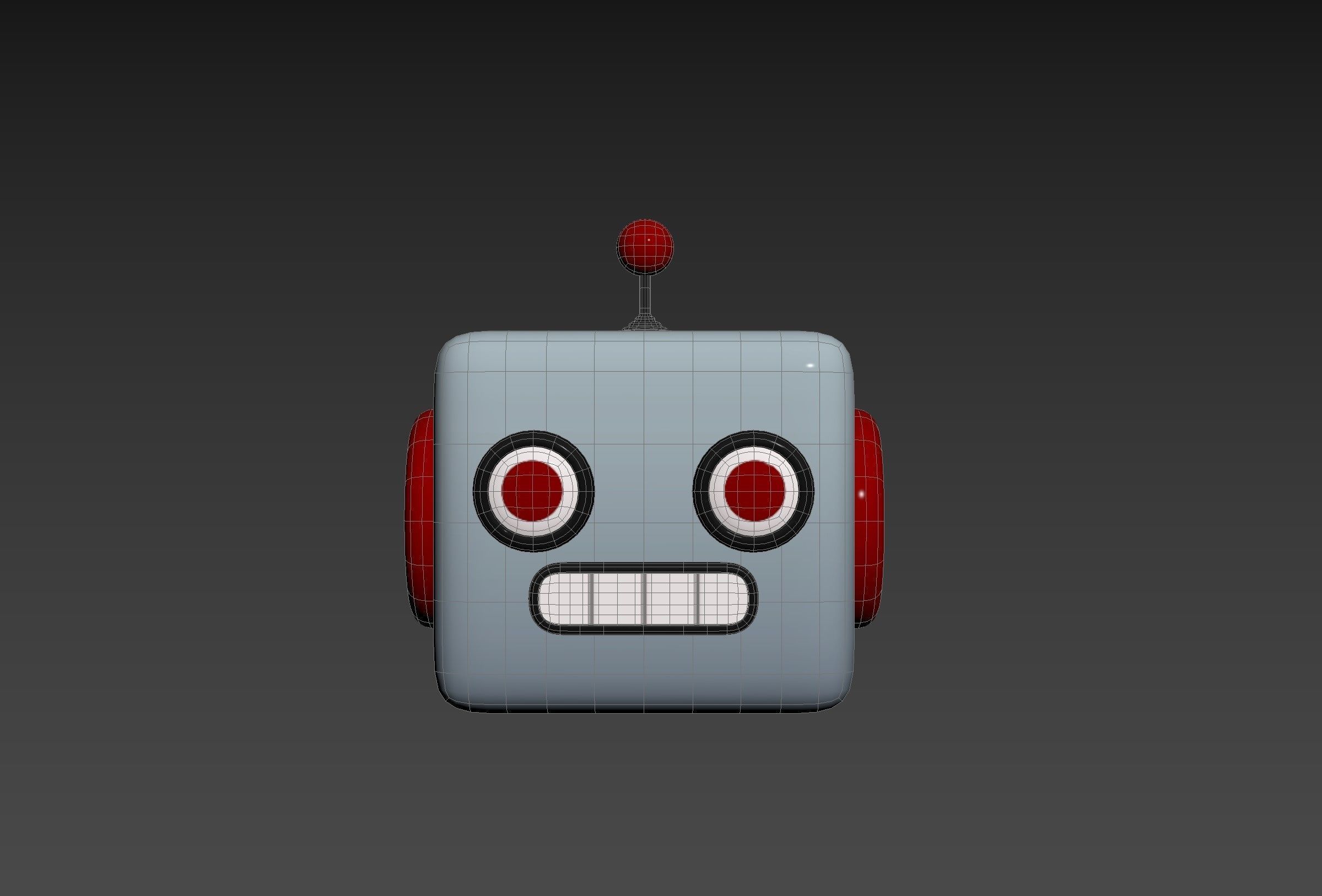 Prop266 Robot Head 3D model_24