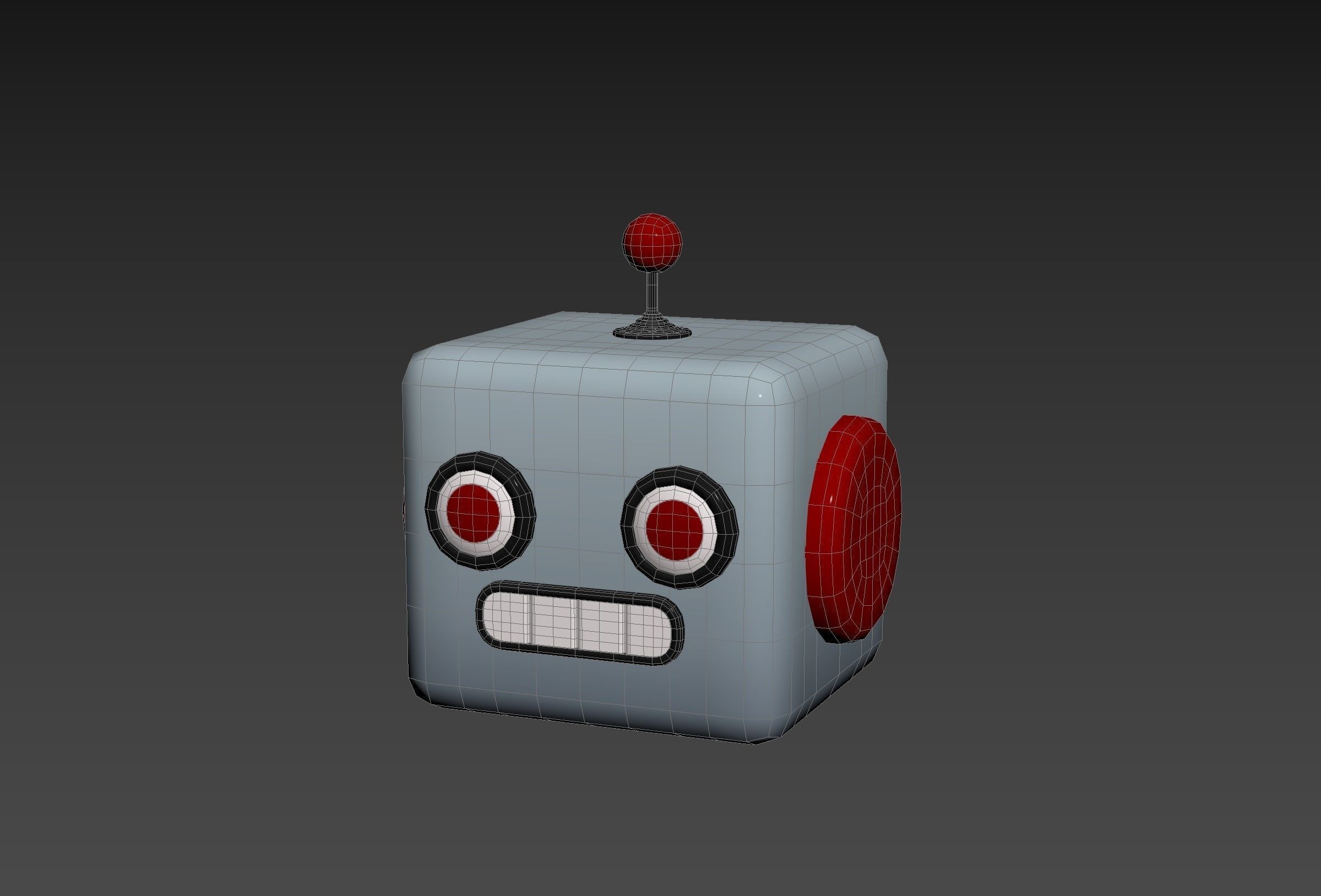 Prop266 Robot Head 3D model_22