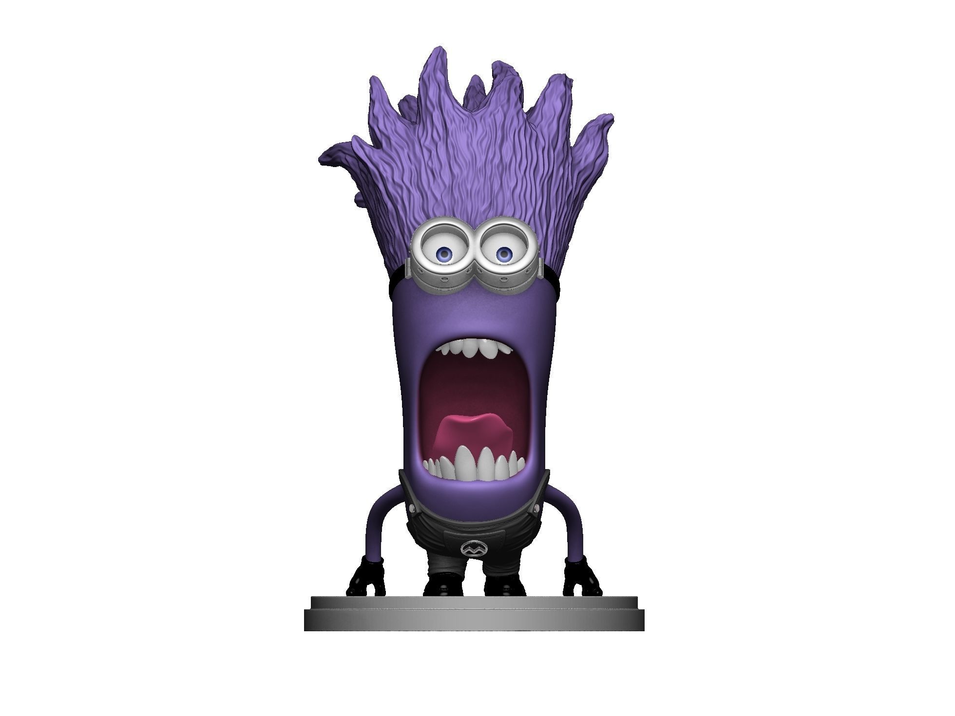  Purple mutated minions for 3d print STL 3D print model_1
