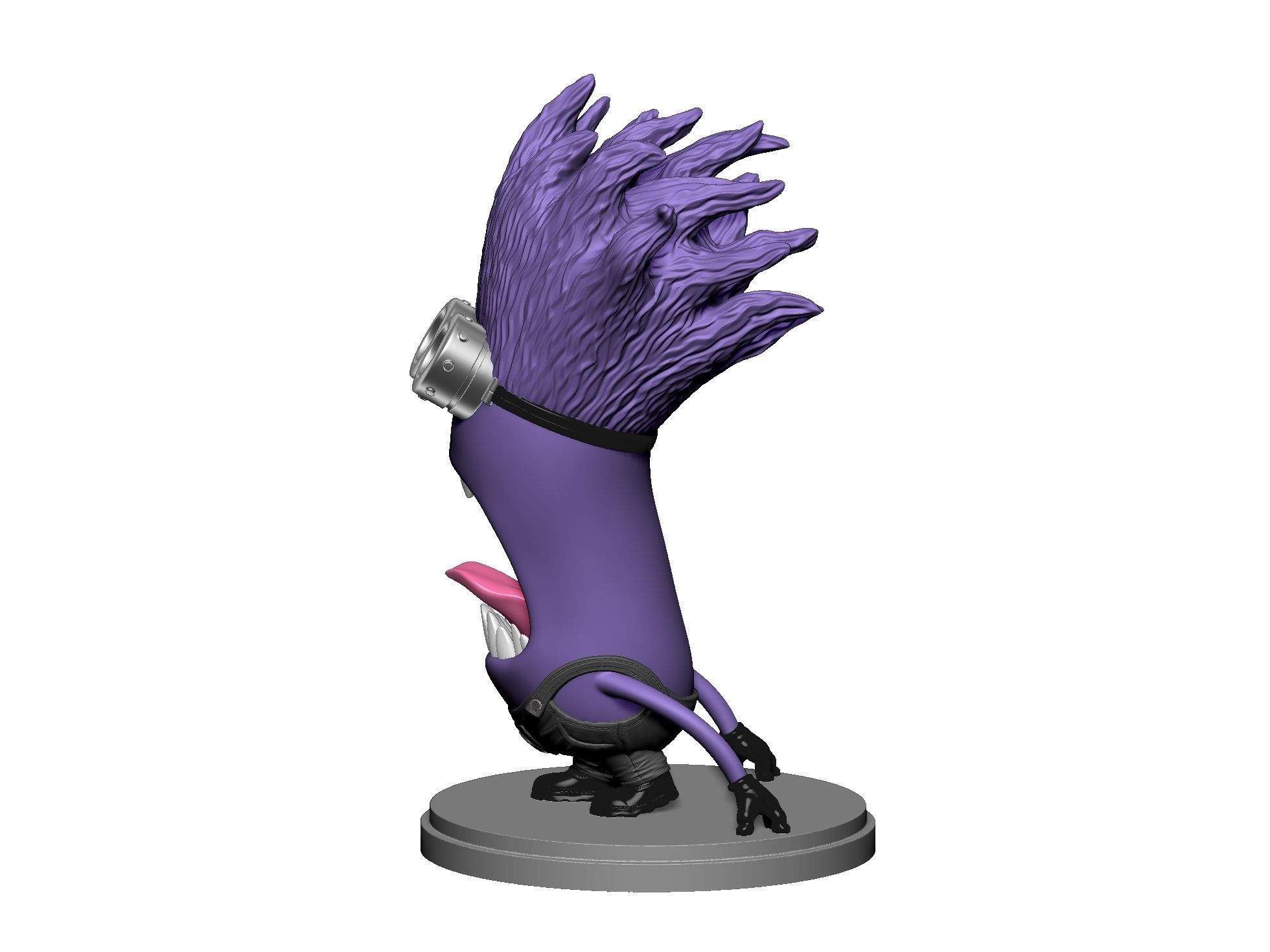  Purple mutated minions for 3d print STL 3D print model_27