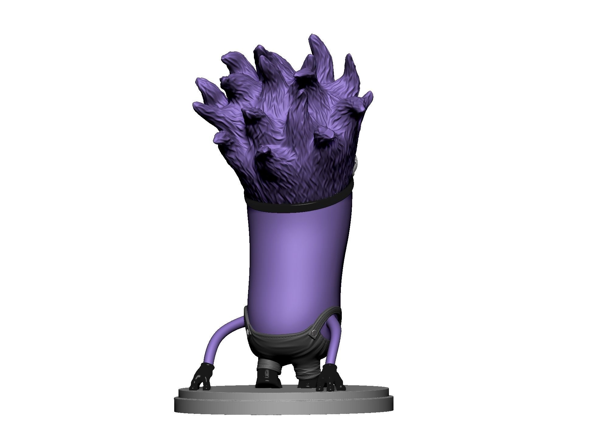  Purple mutated minions for 3d print STL 3D print model_3
