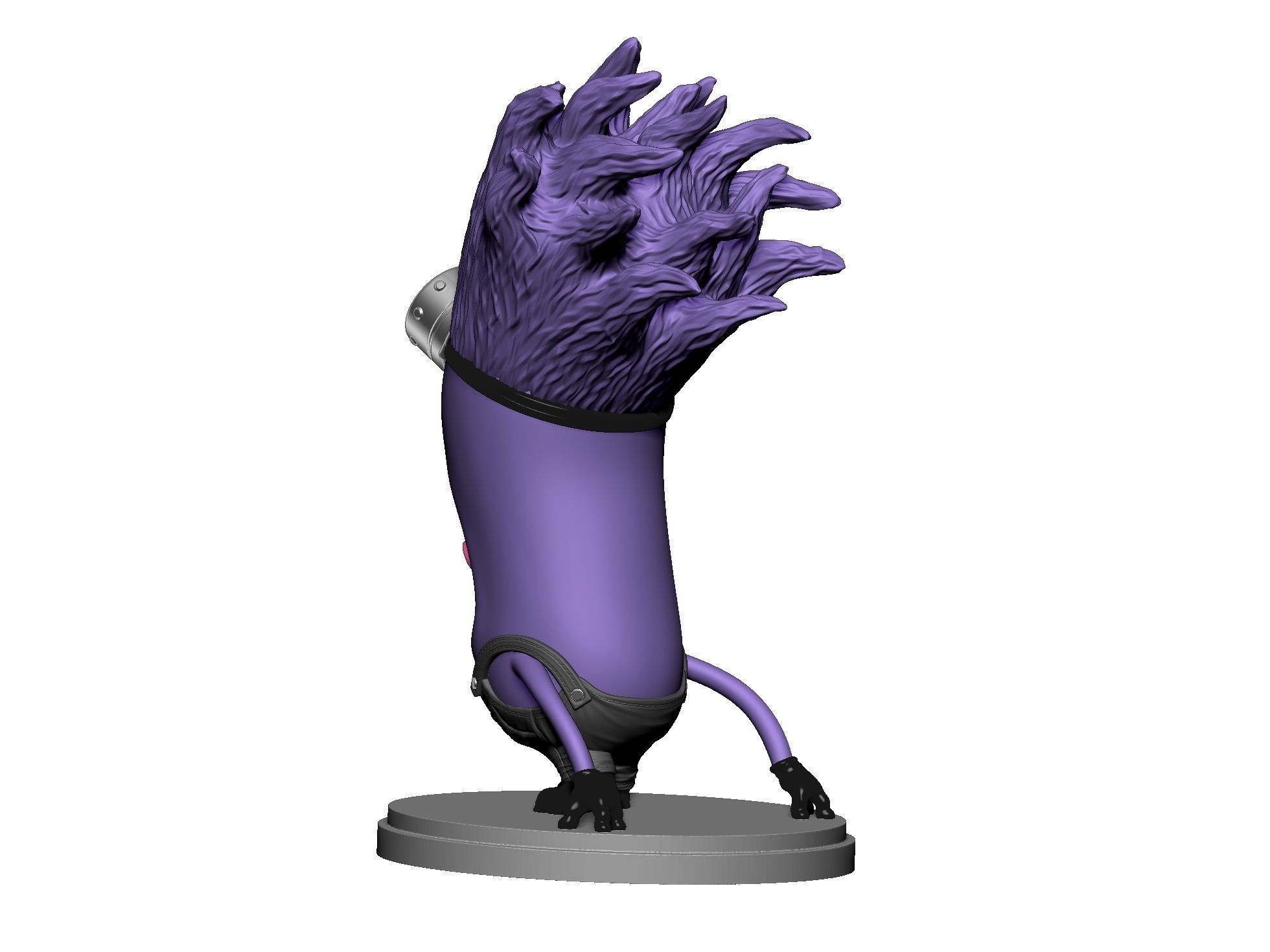  Purple mutated minions for 3d print STL 3D print model_29