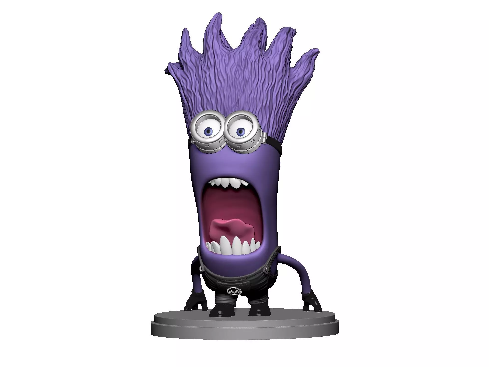  Purple mutated minions for 3d print STL 3D print model_0