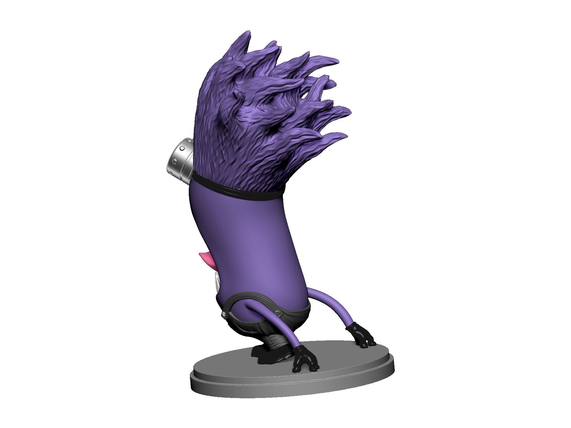  Purple mutated minions for 3d print STL 3D print model_28