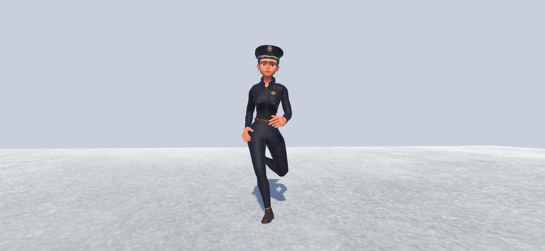 3D model female police officer avatar Rigged VR / AR / low-poly | CGTrader