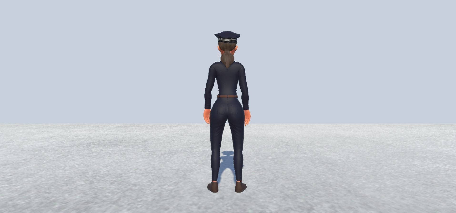 3D model female police officer avatar Rigged VR / AR / low-poly | CGTrader