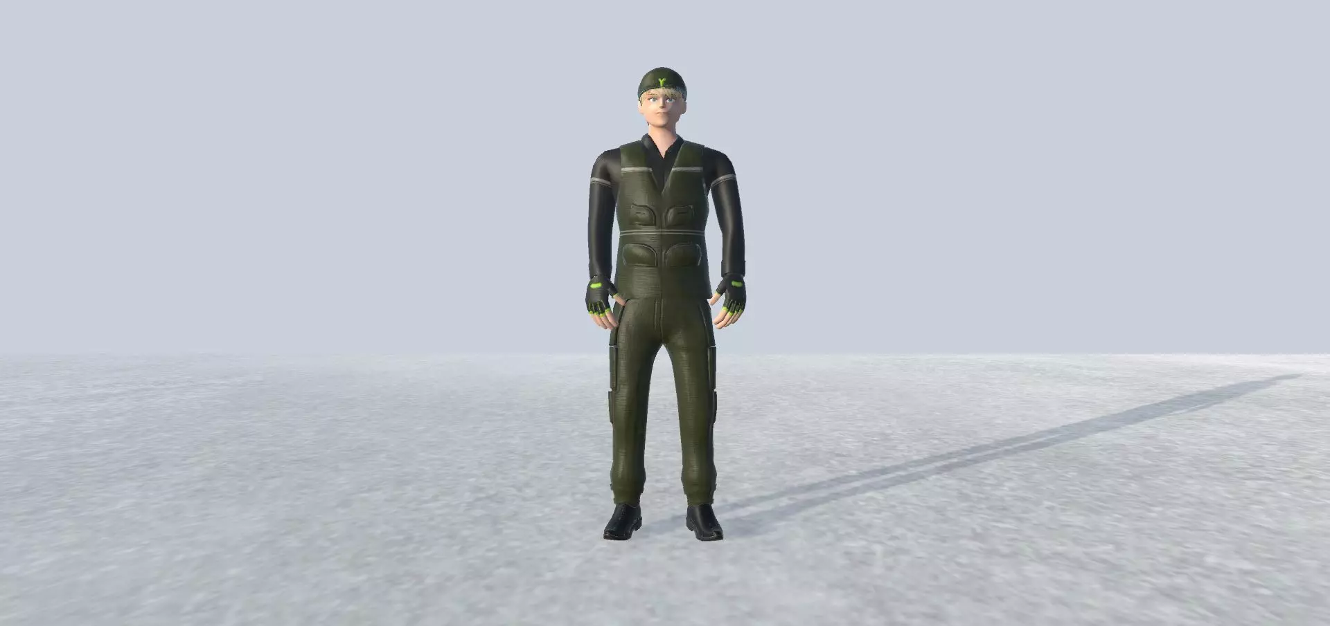 Fisher Man Avatar Rigged Low-poly 3D model