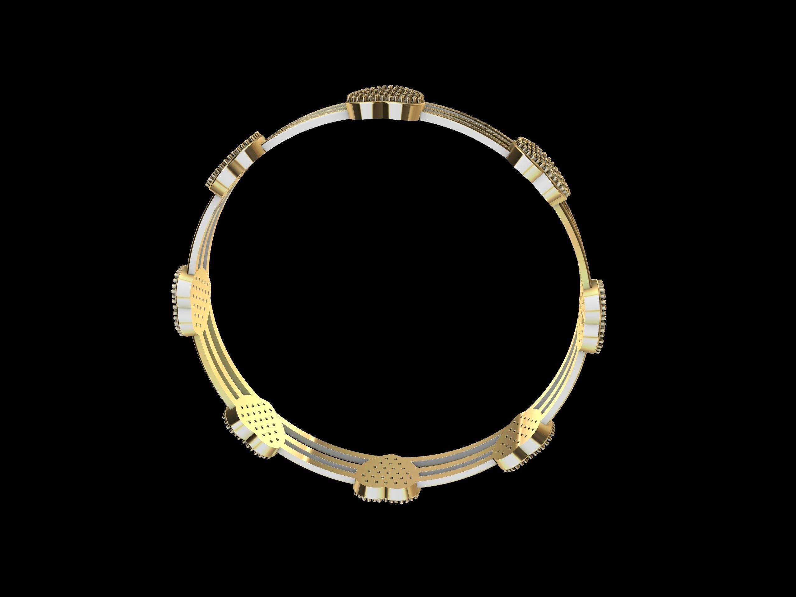 The Love Sparkle Bangle 3D print model_10